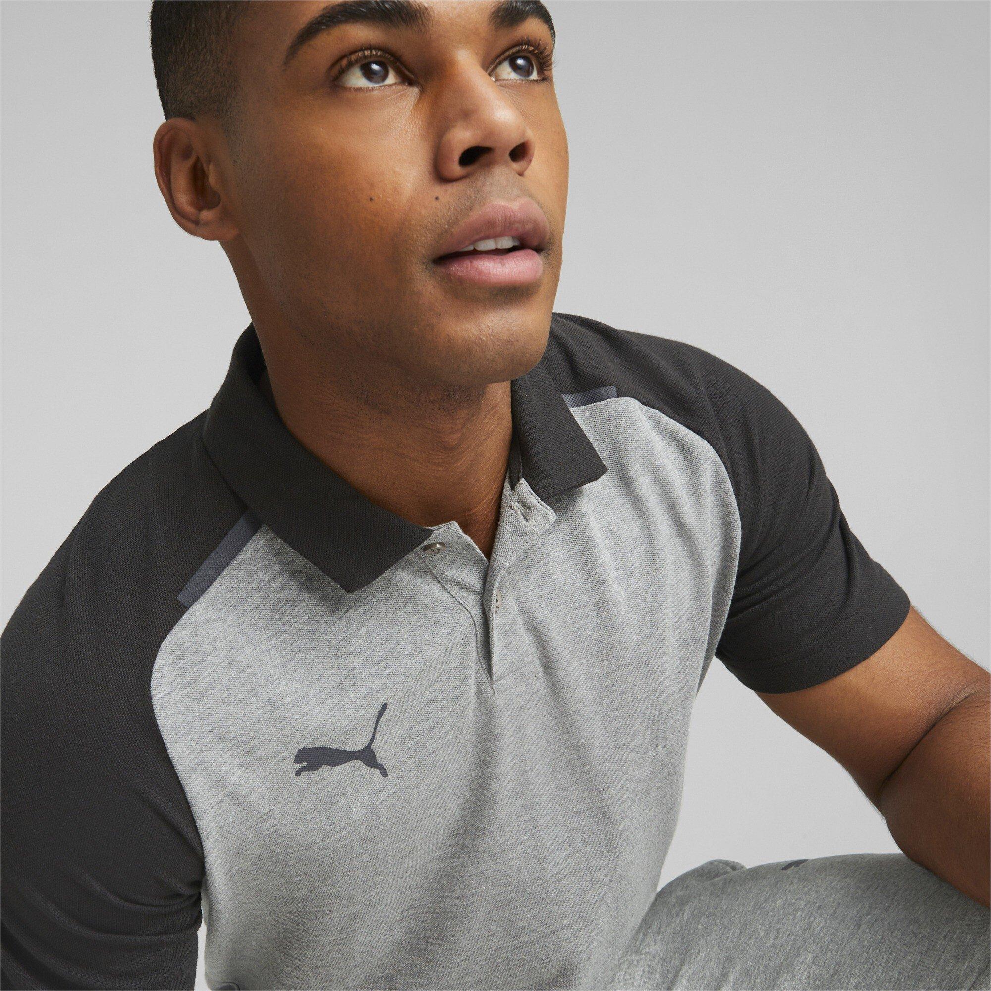 Medium Gray - Puma - Puma Teamcup Casuals Polo Shirt Mens - 6