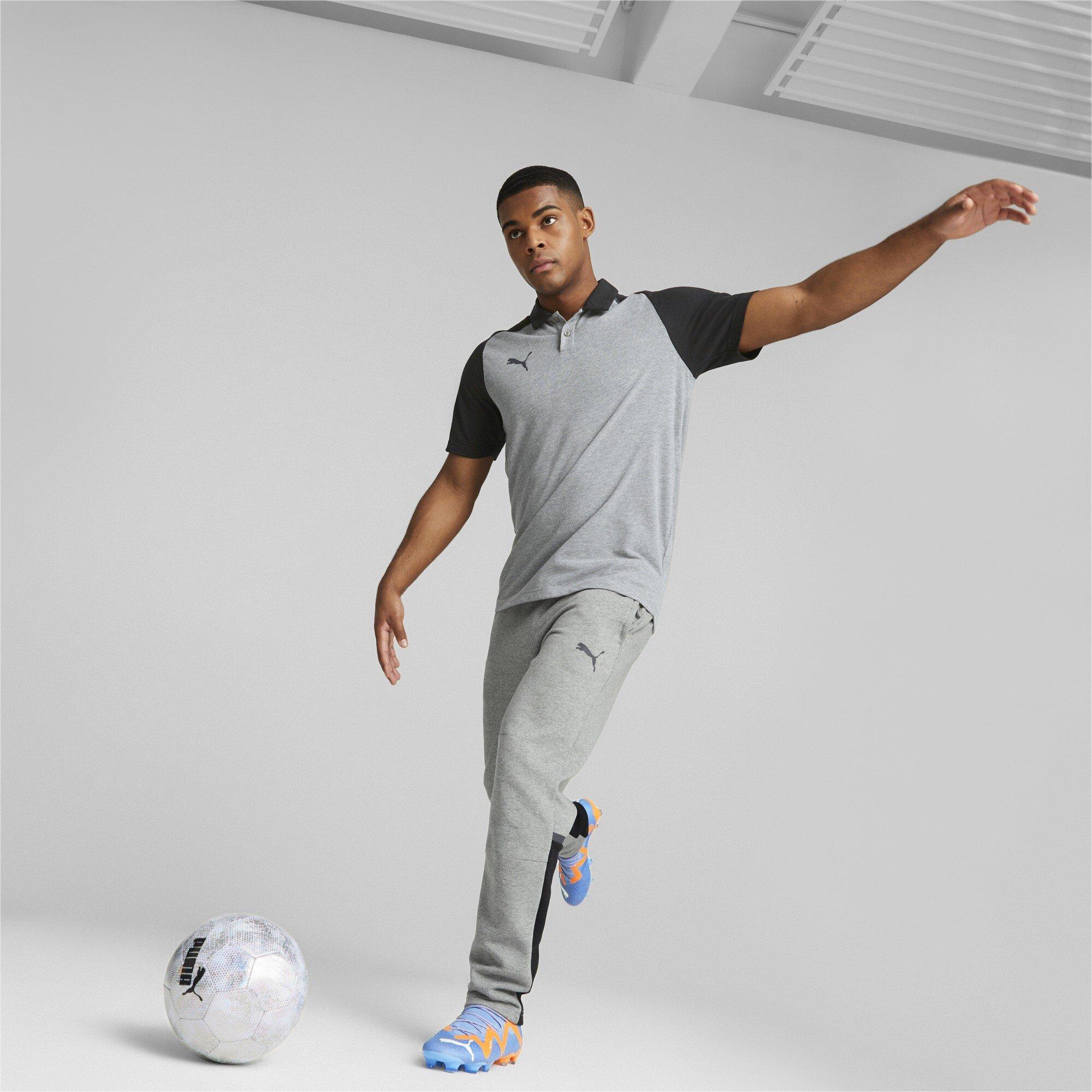 Medium Gray - Puma - Puma Teamcup Casuals Polo Shirt Mens - 7