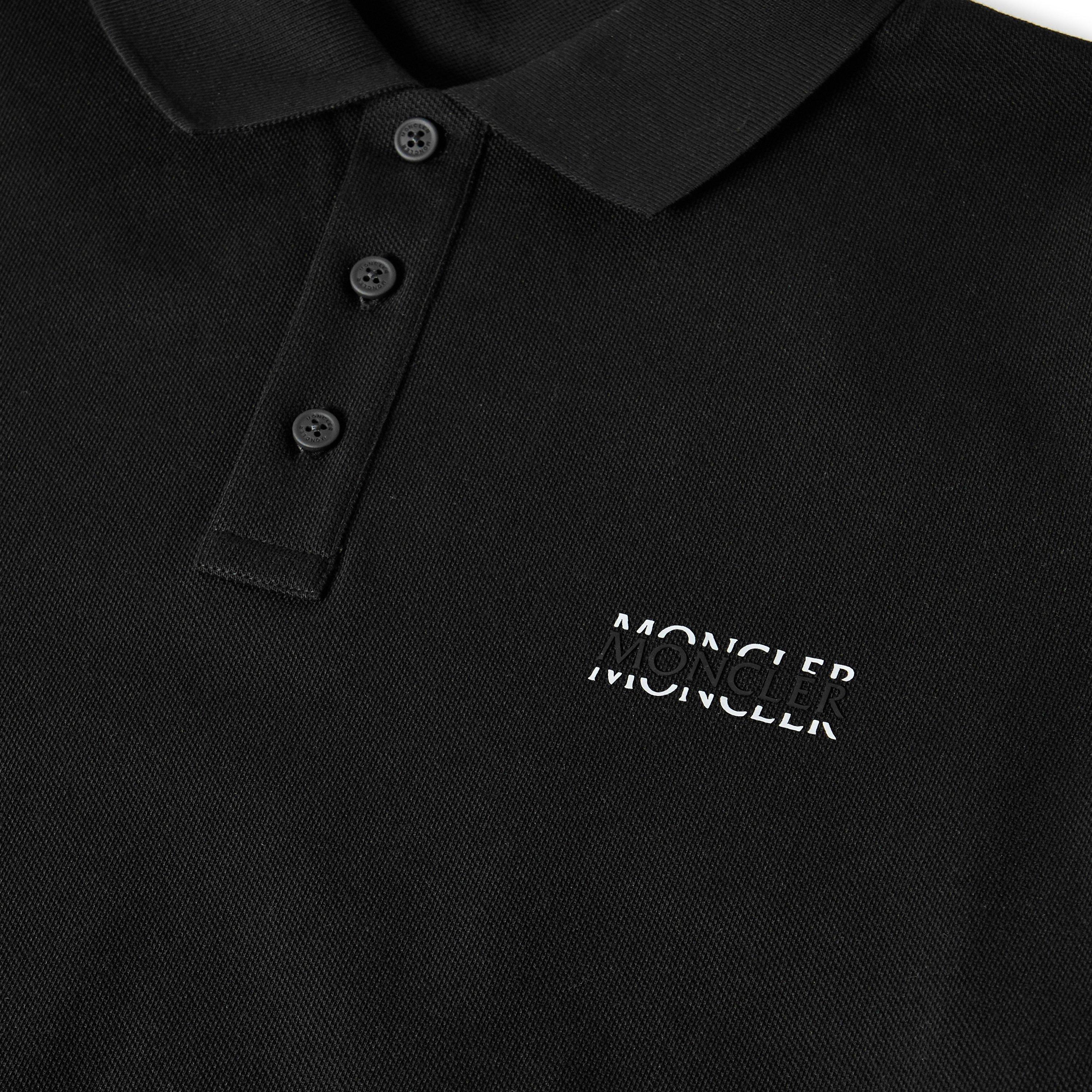 Black 999 - Moncler - Men's Short Sleeve Polo Shirt - 5