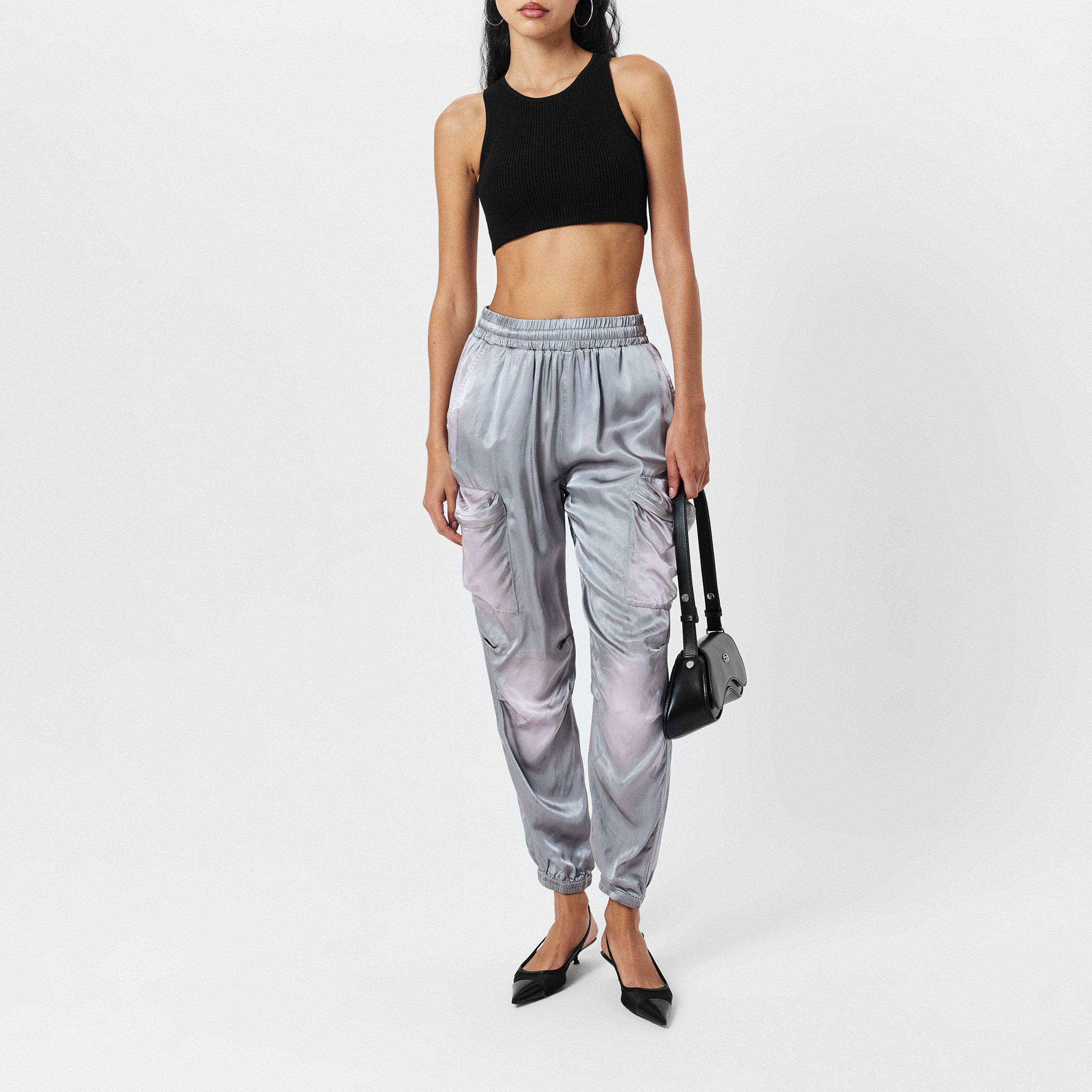 Frost Gray - Diesel - Women's Straight Leg Trousers - 6