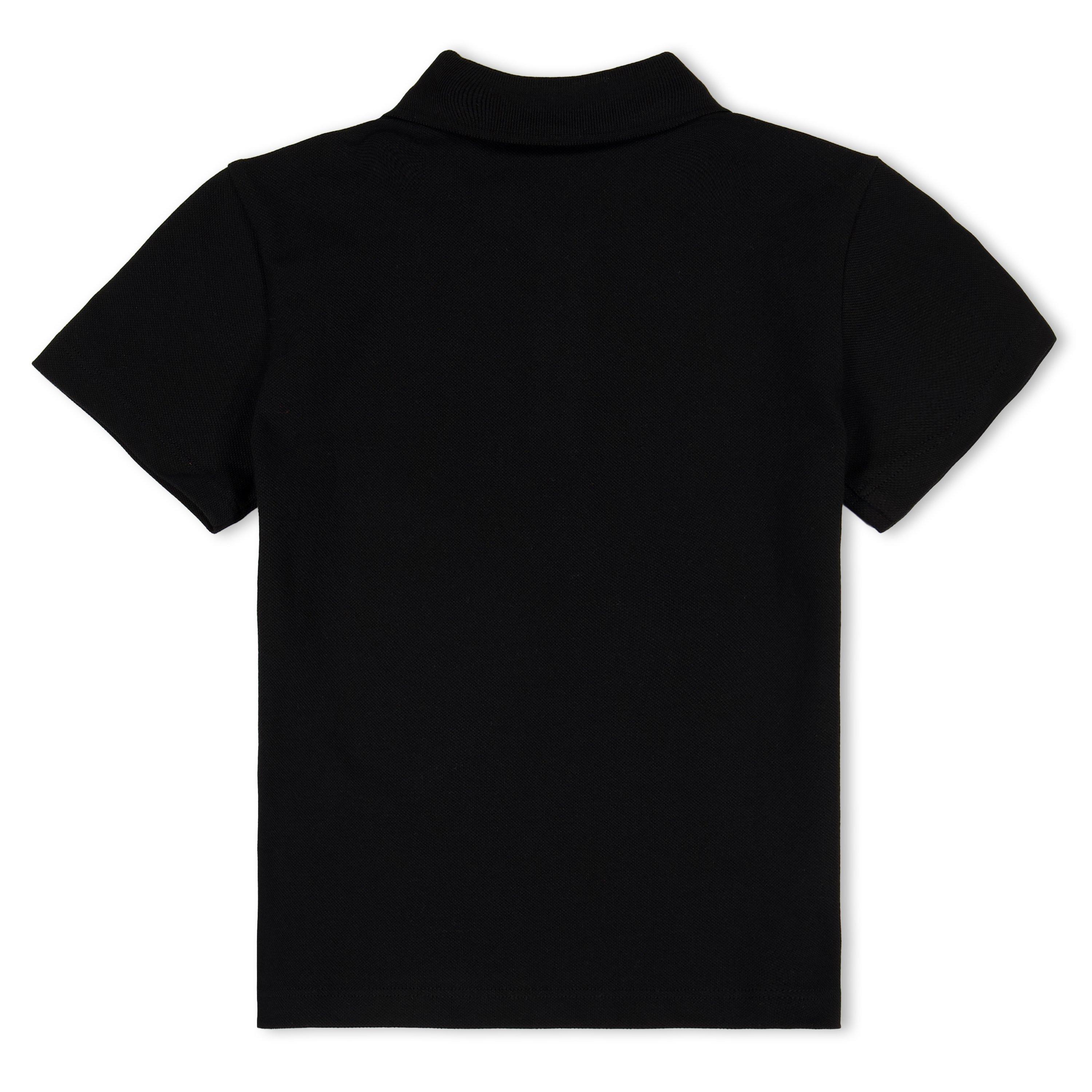 Black - Versace - Kids' Short Sleeve Polo Shirt - 2