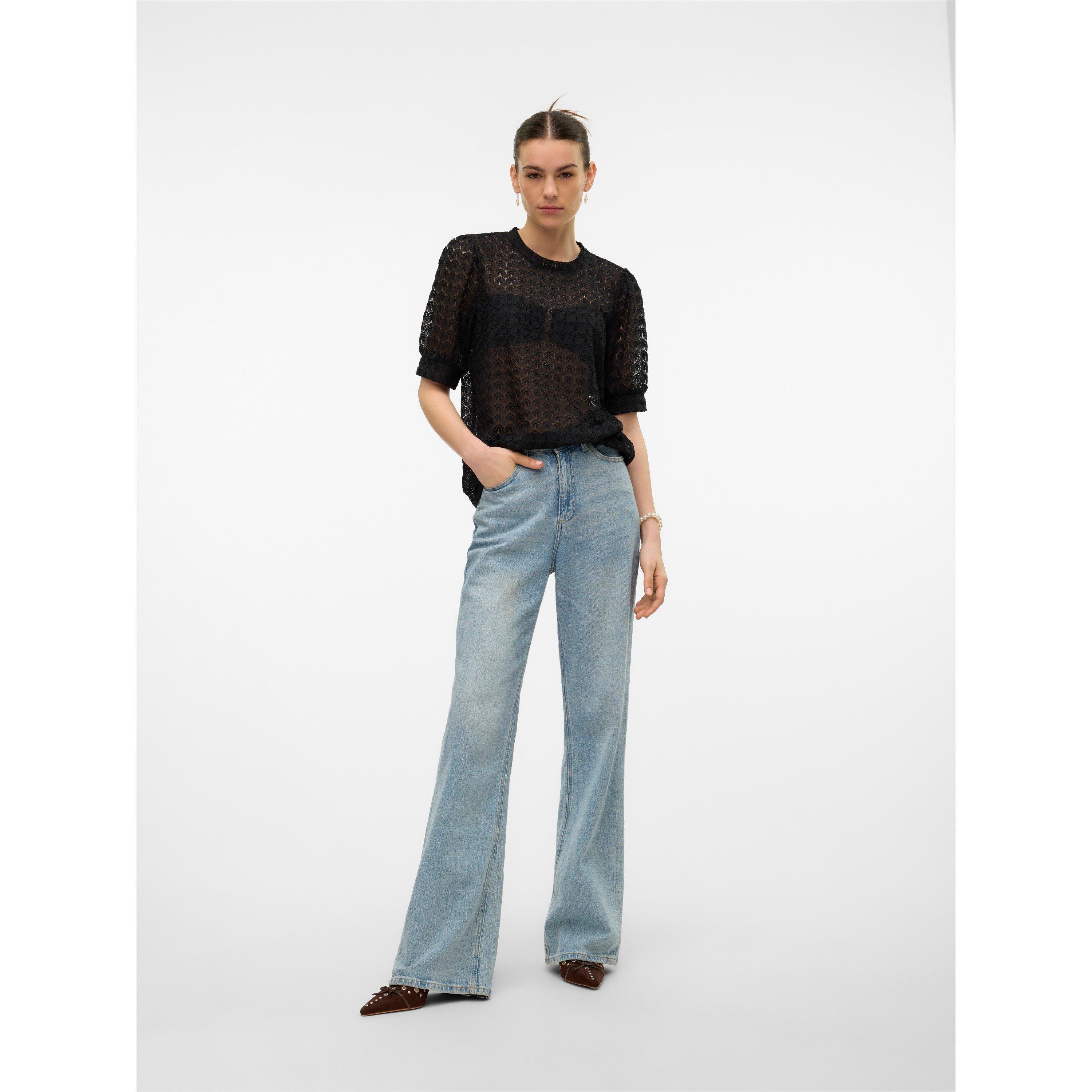 Noir - Vero Moda - Becca Long-Sleeve Blouse - 4