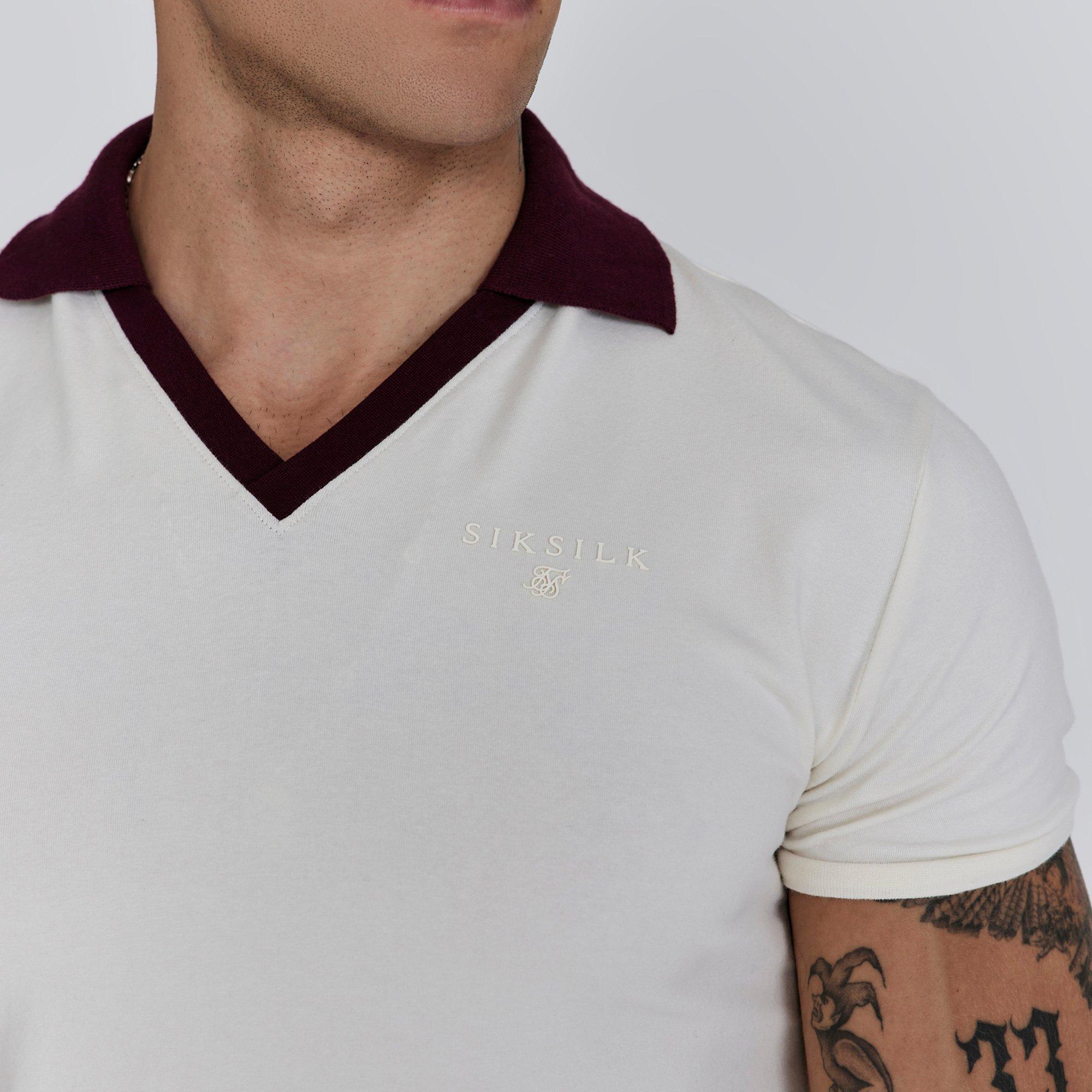Blanc - SikSilk - Short-Sleeve Polo Shirt - 2
