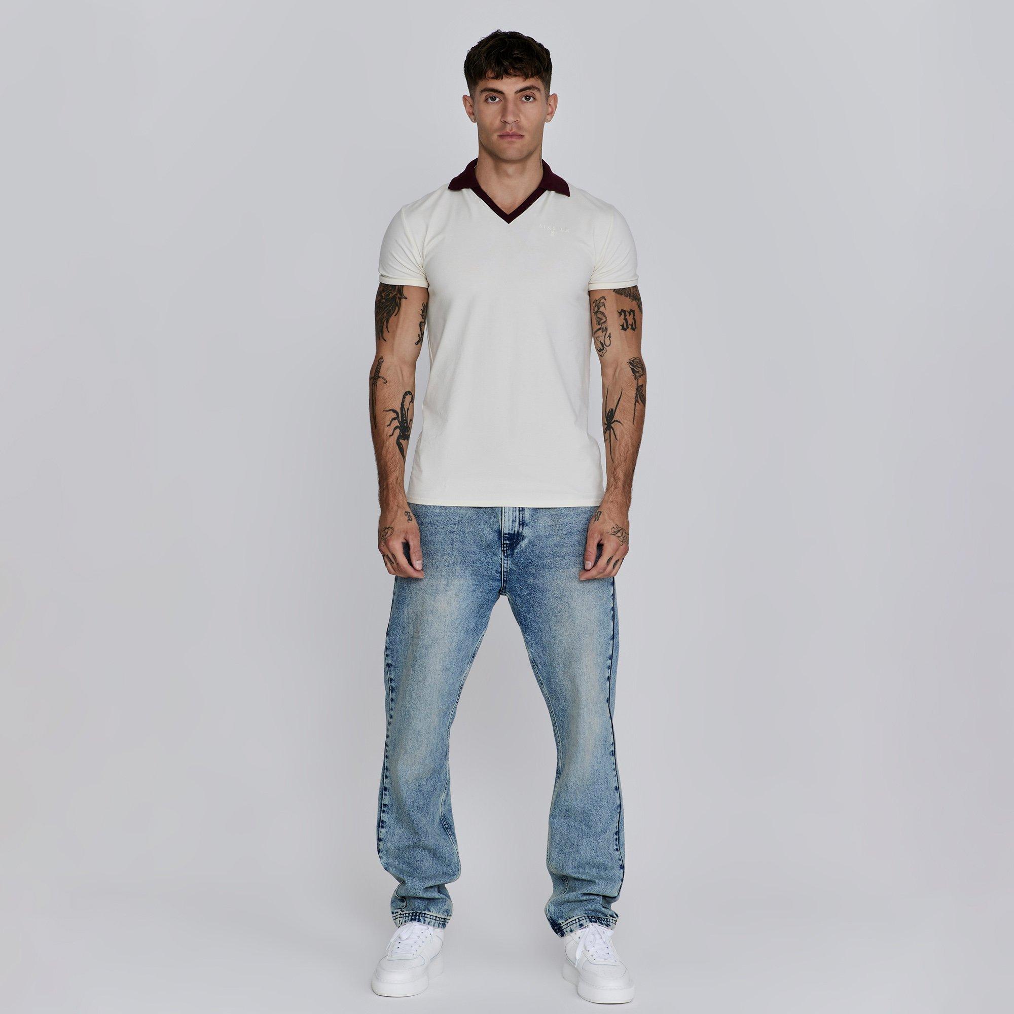 Blanc - SikSilk - Short-Sleeve Polo Shirt - 3