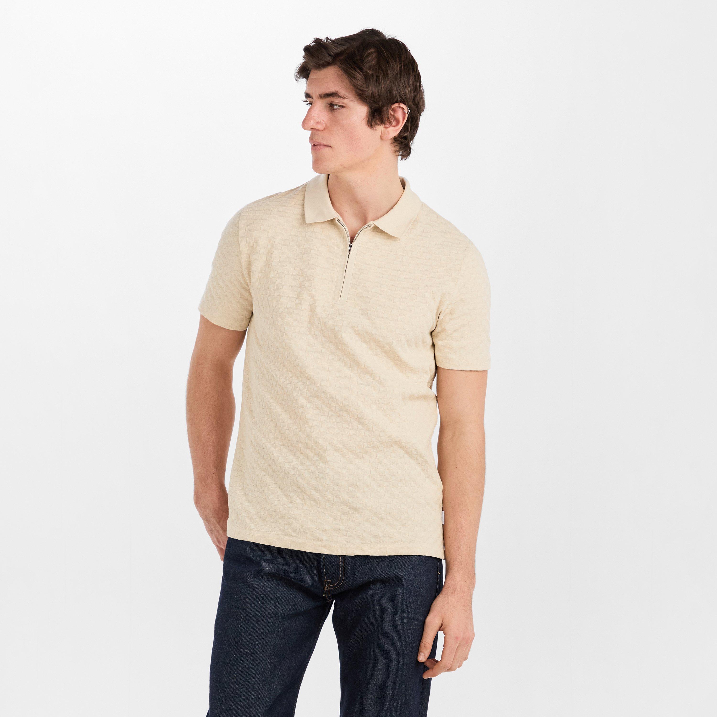 White 02 - PS Paul Smith - PS Zip Waffle Polo Sn61 - 3