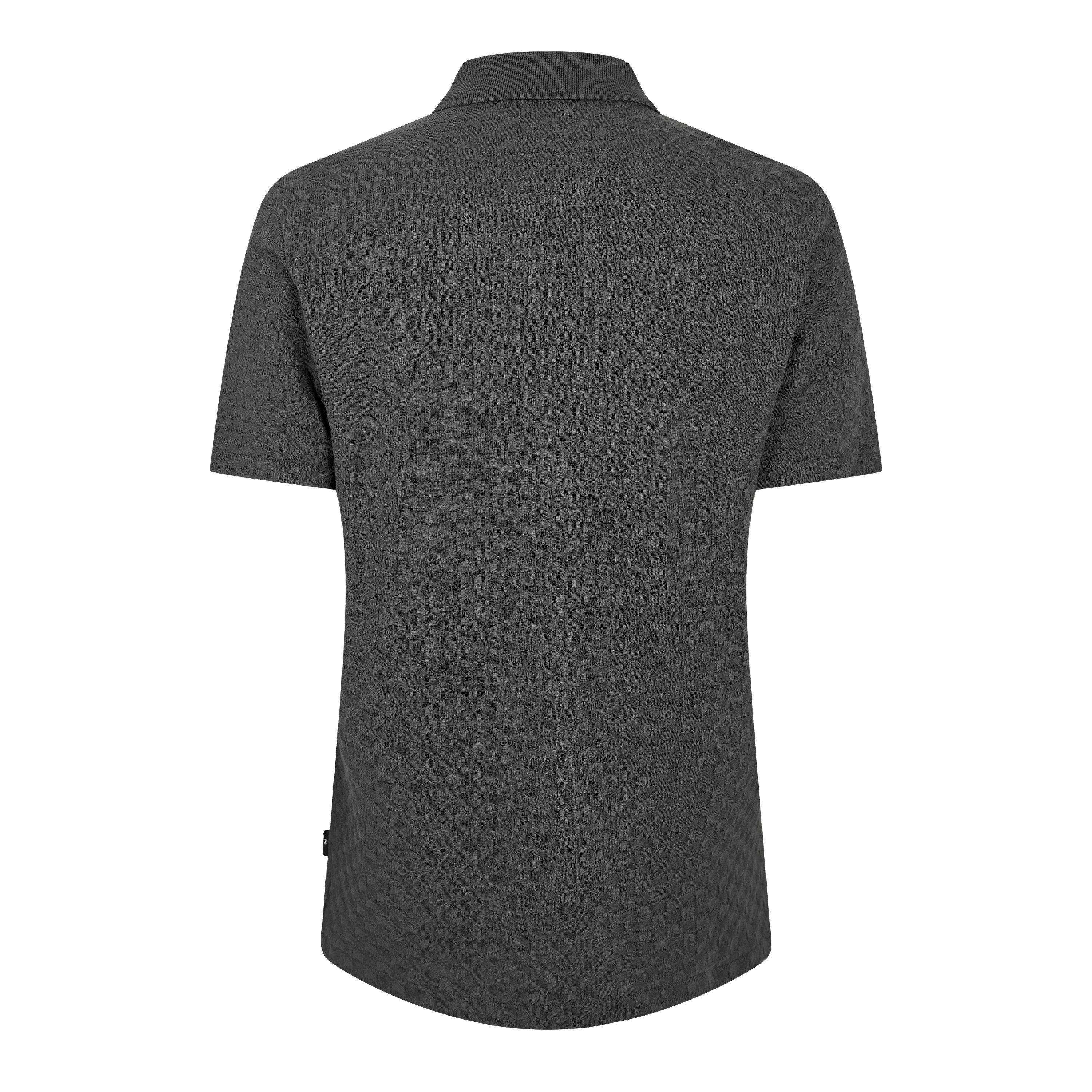 Grey 76 - PS Paul Smith - Men's Zipped Waffle Short Sleeve Polo Shirt - 2