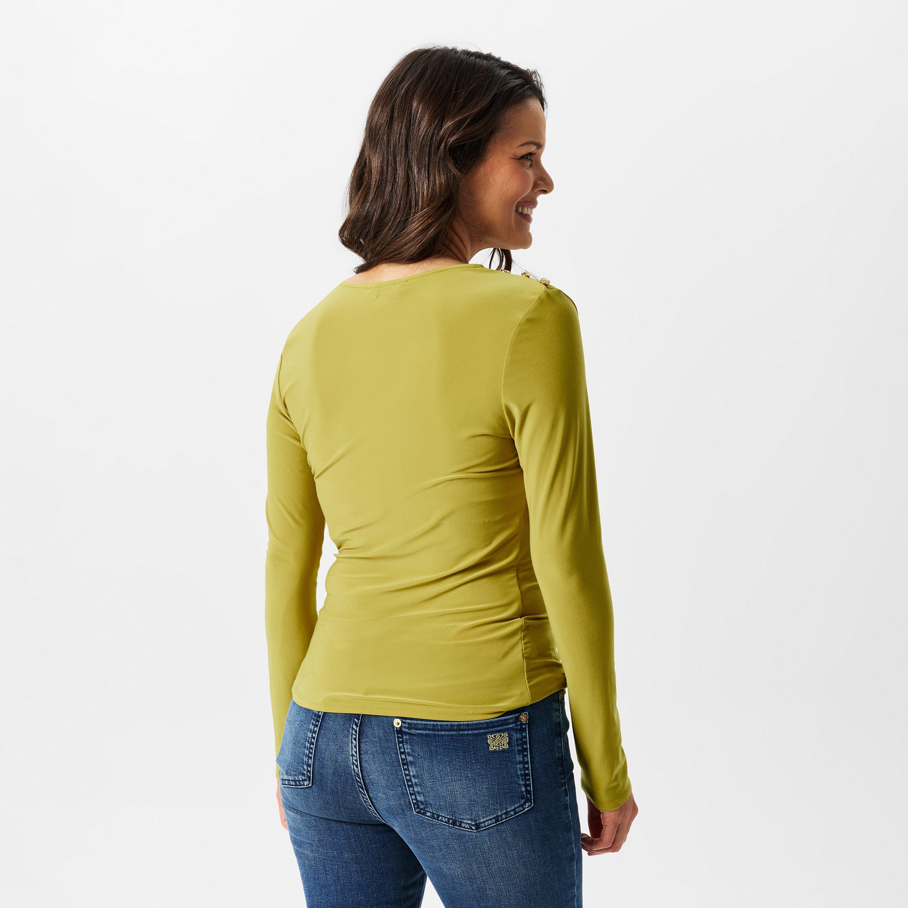 Chartreuse - Biba - Button Detail Blouse - 4