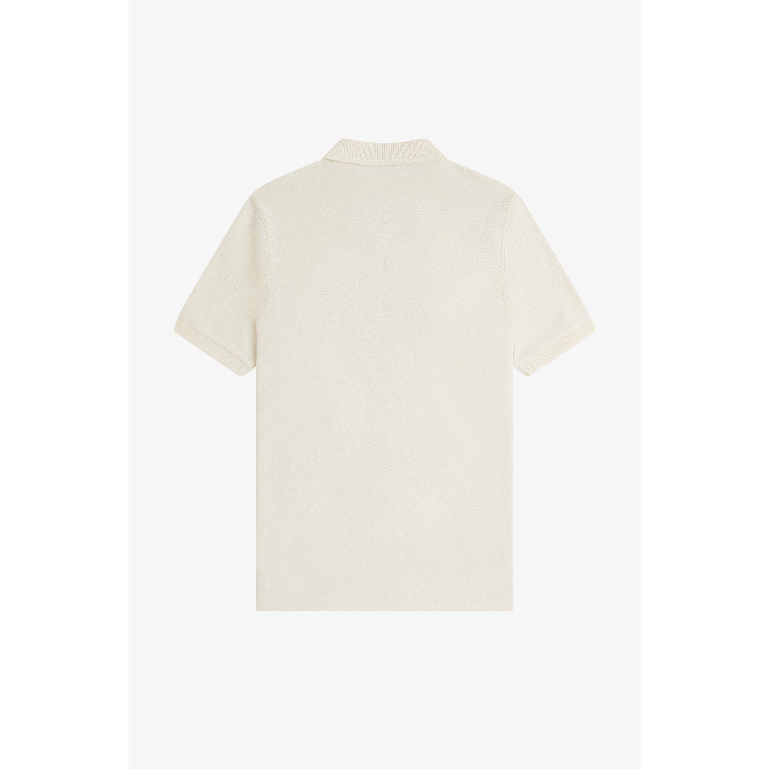 Ecru 560 - Fred Perry - Fred Crepe Zip Polo Sn71 - 2