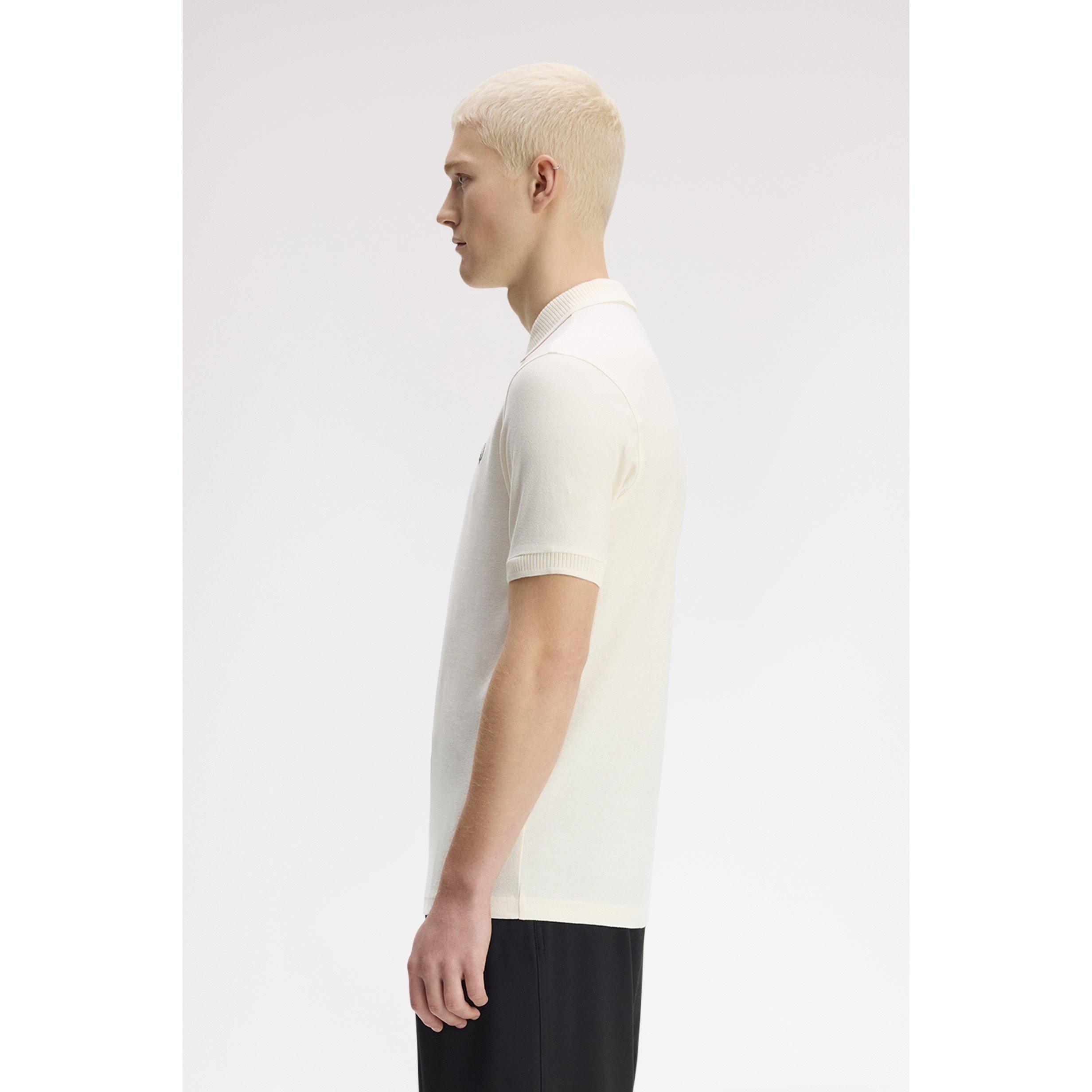 Ecru 560 - Fred Perry - Fred Crepe Zip Polo Sn71 - 4