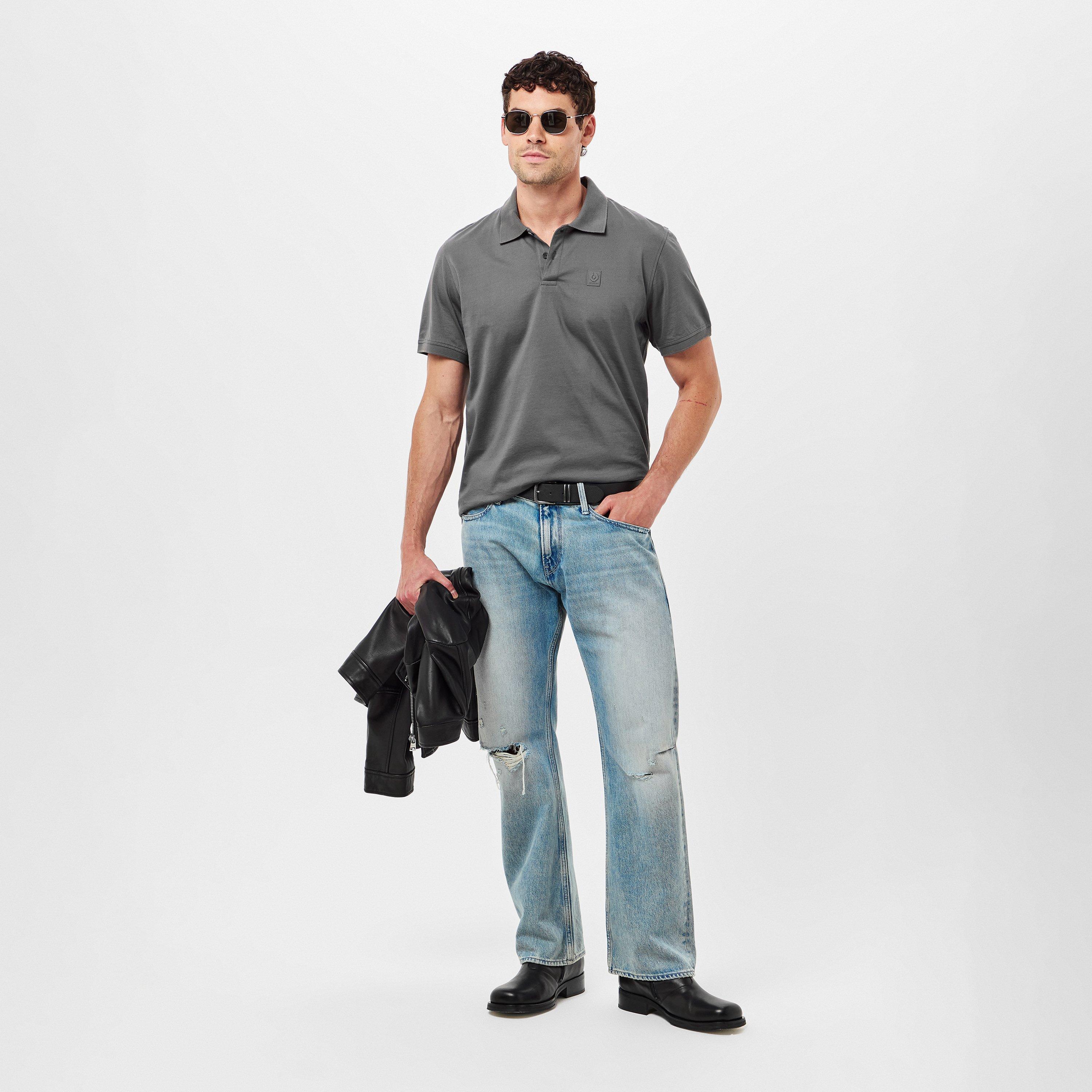 Tornado Grey - Belstaff - Men's Short-Sleeve Polos - 6