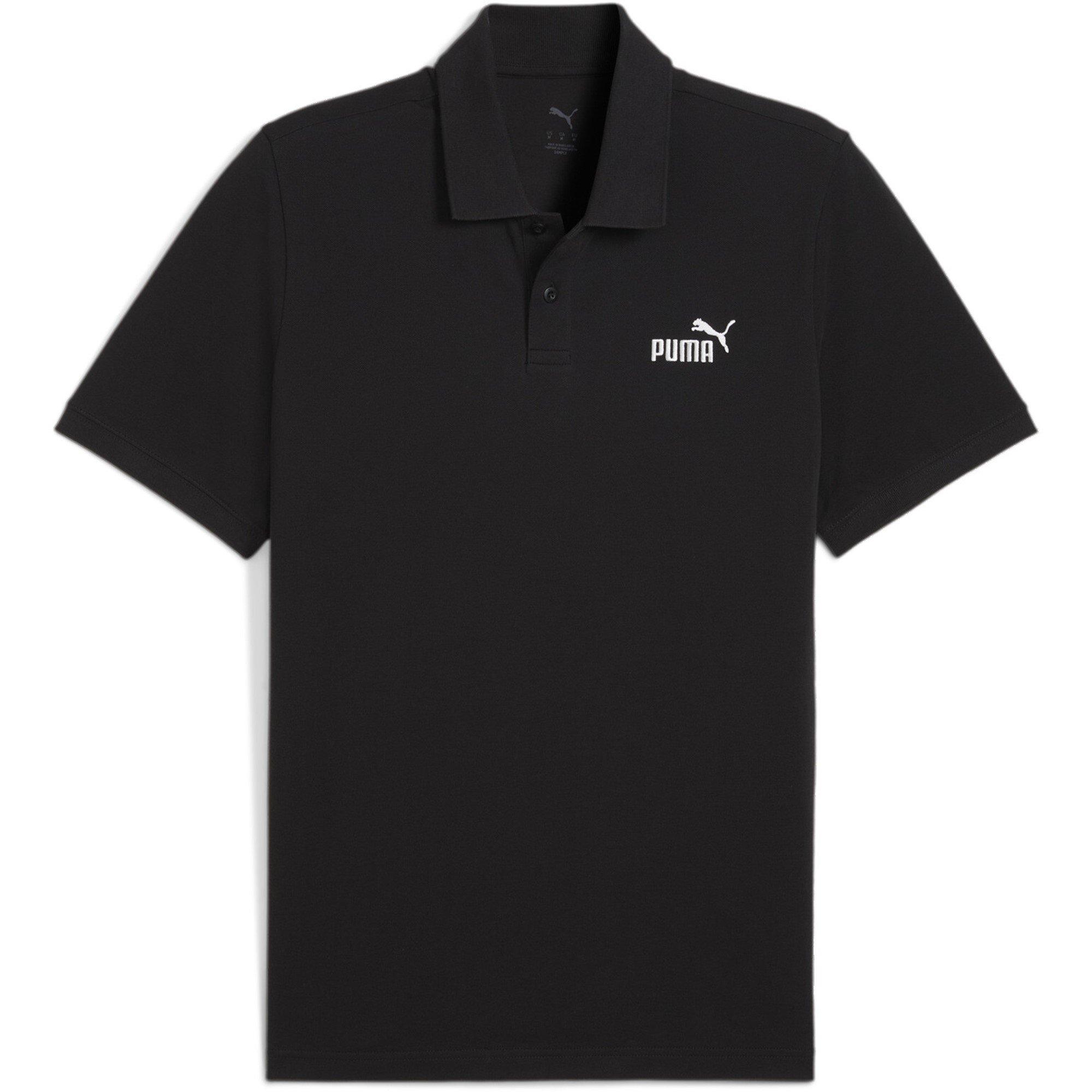 Puma Men's No.1 Pique Short-Sleeve Polo Shirt - Black - L