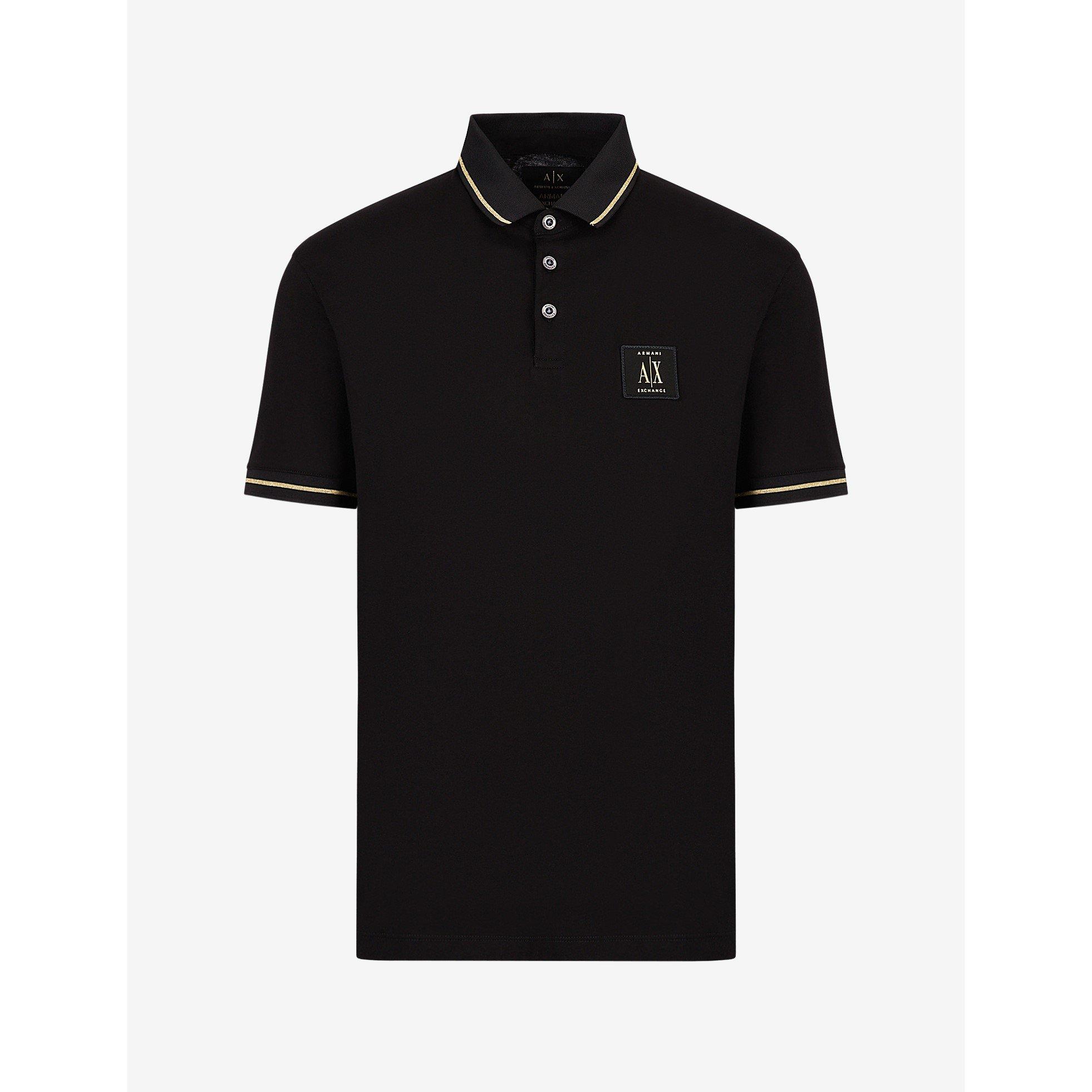 Blk Gld 1200 - Armani Exchange - Small Icon Polo - 1
