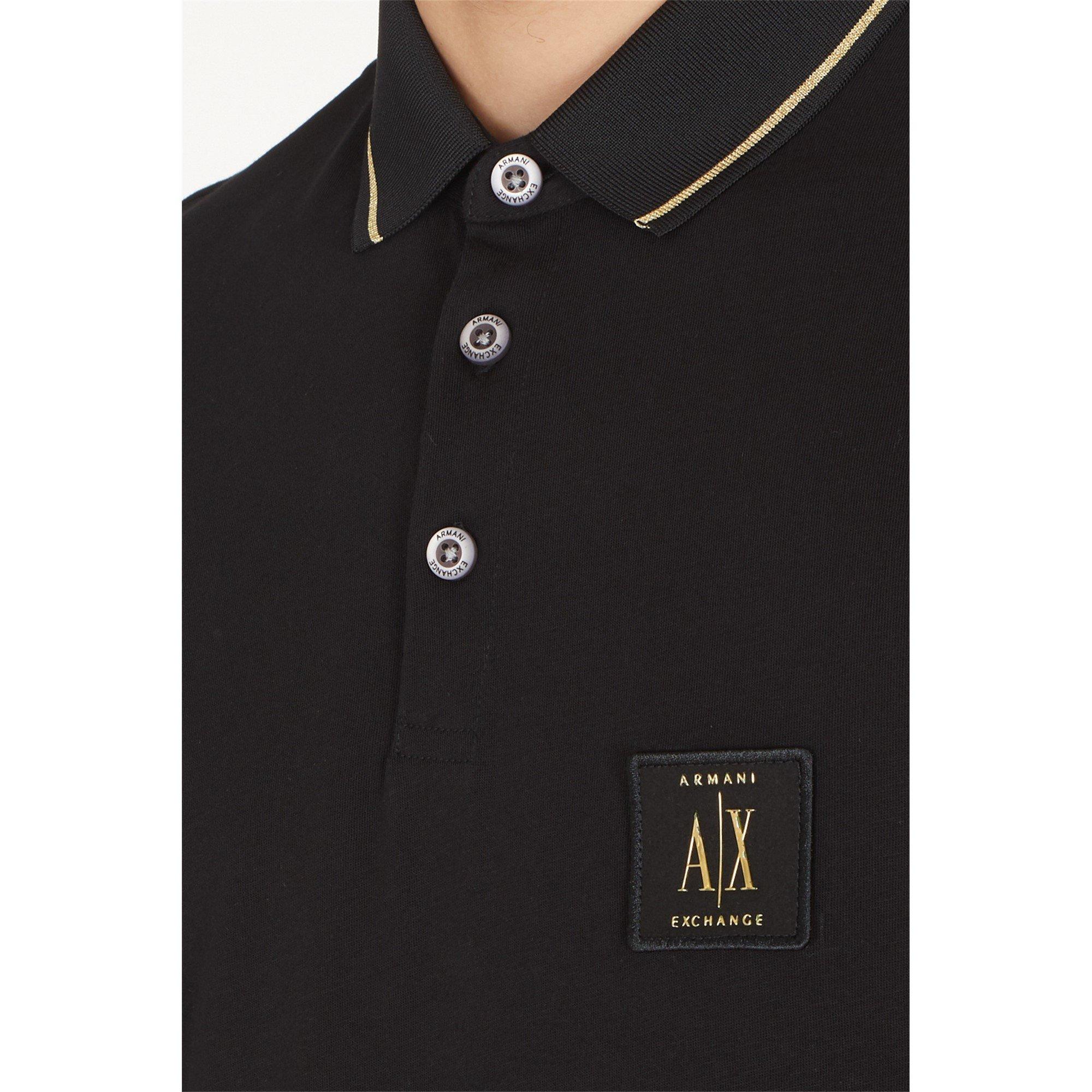 Blk Gld 1200 - Armani Exchange - Small Icon Polo - 2