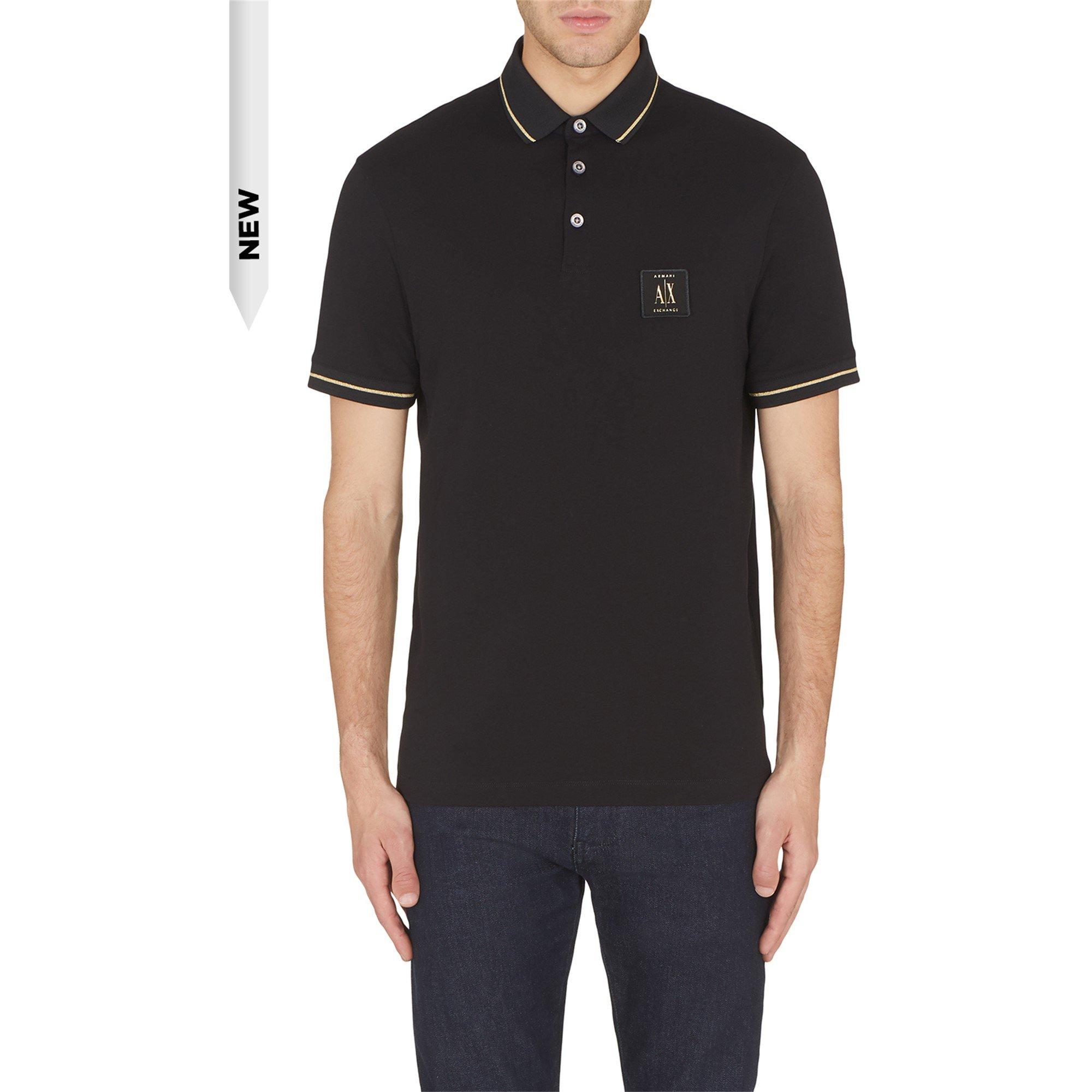 Blk Gld 1200 - Armani Exchange - Small Icon Polo - 3