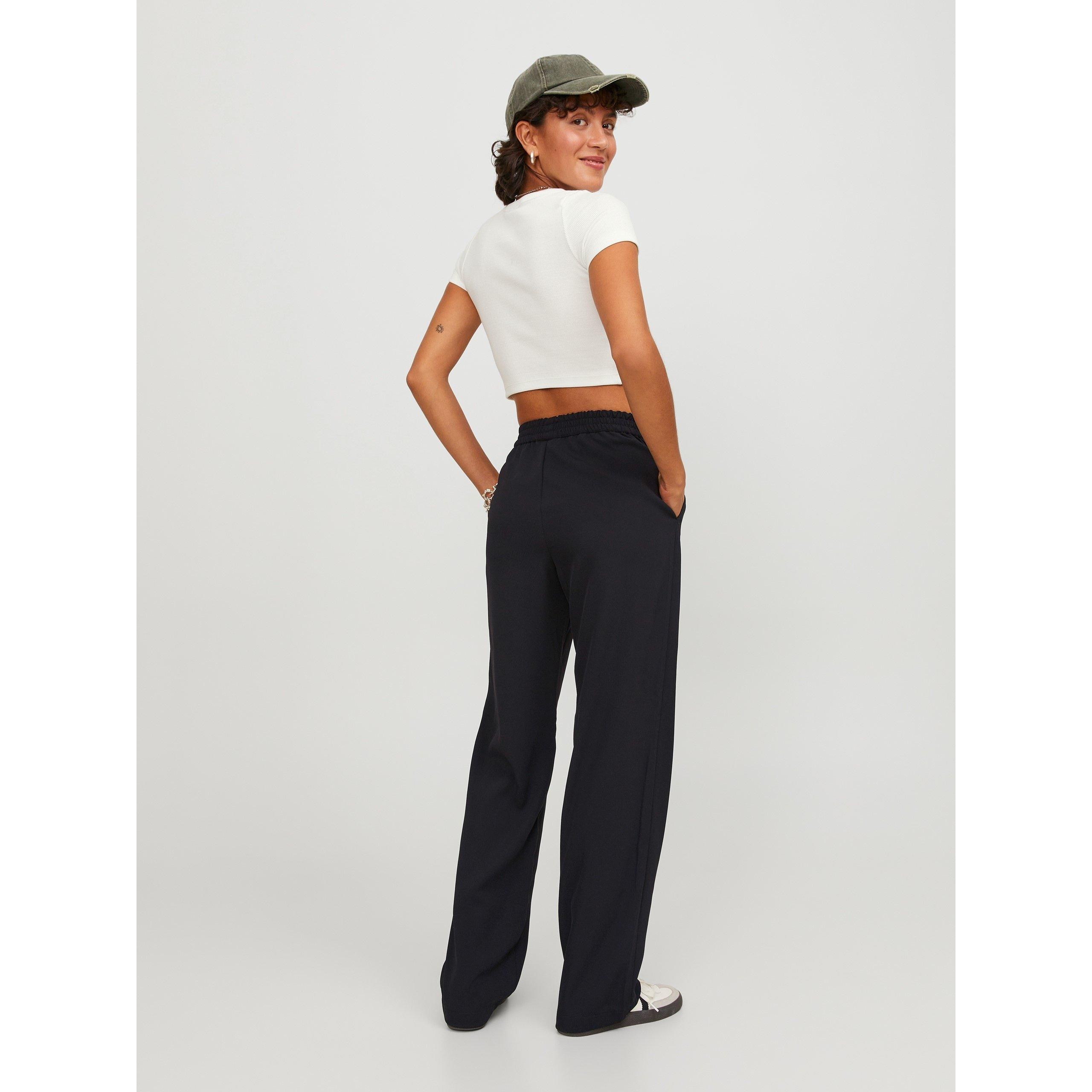 Zwart - JJXX - Poppy High-Waisted Straight Leg Trousers - 2