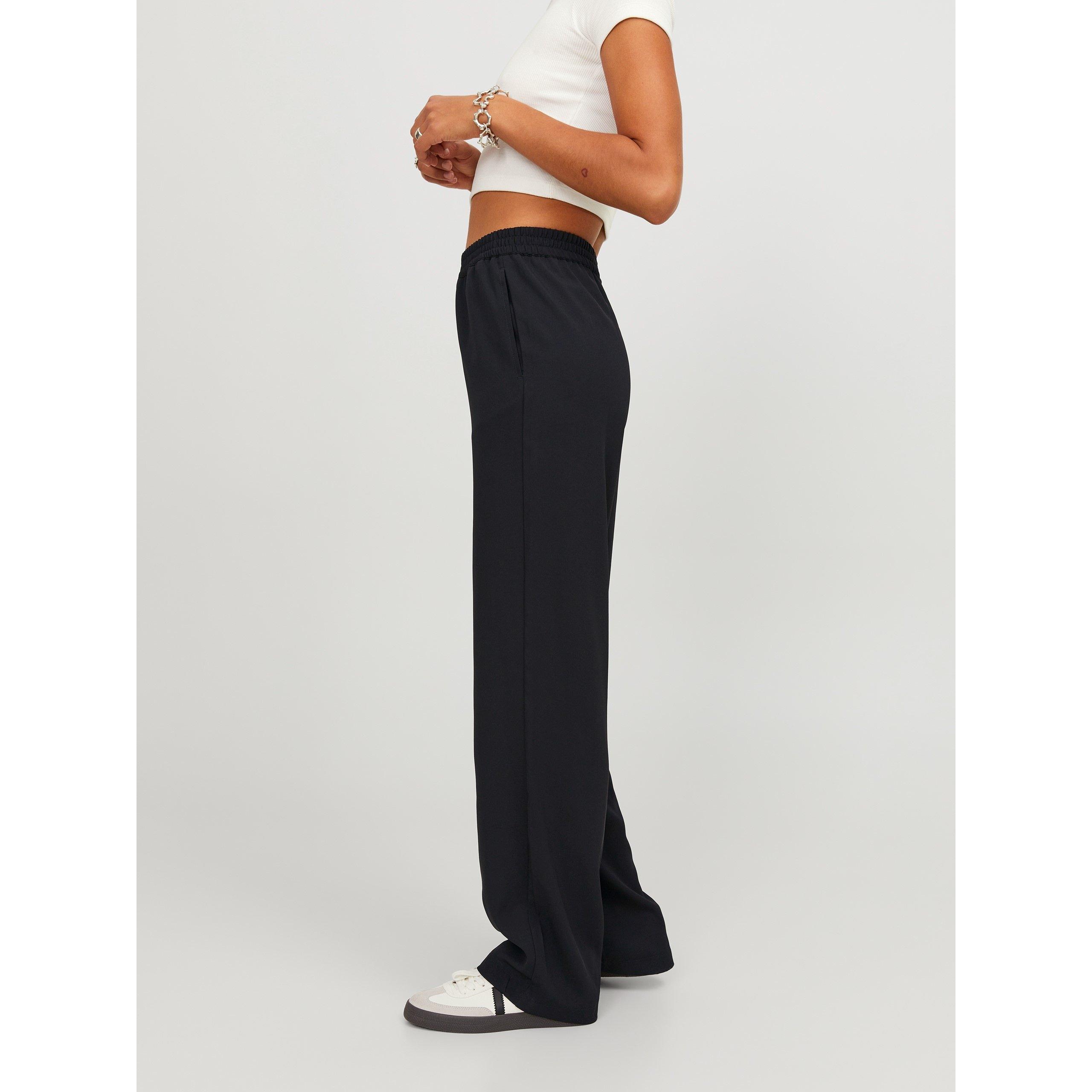Zwart - JJXX - Poppy High-Waisted Straight Leg Trousers - 4