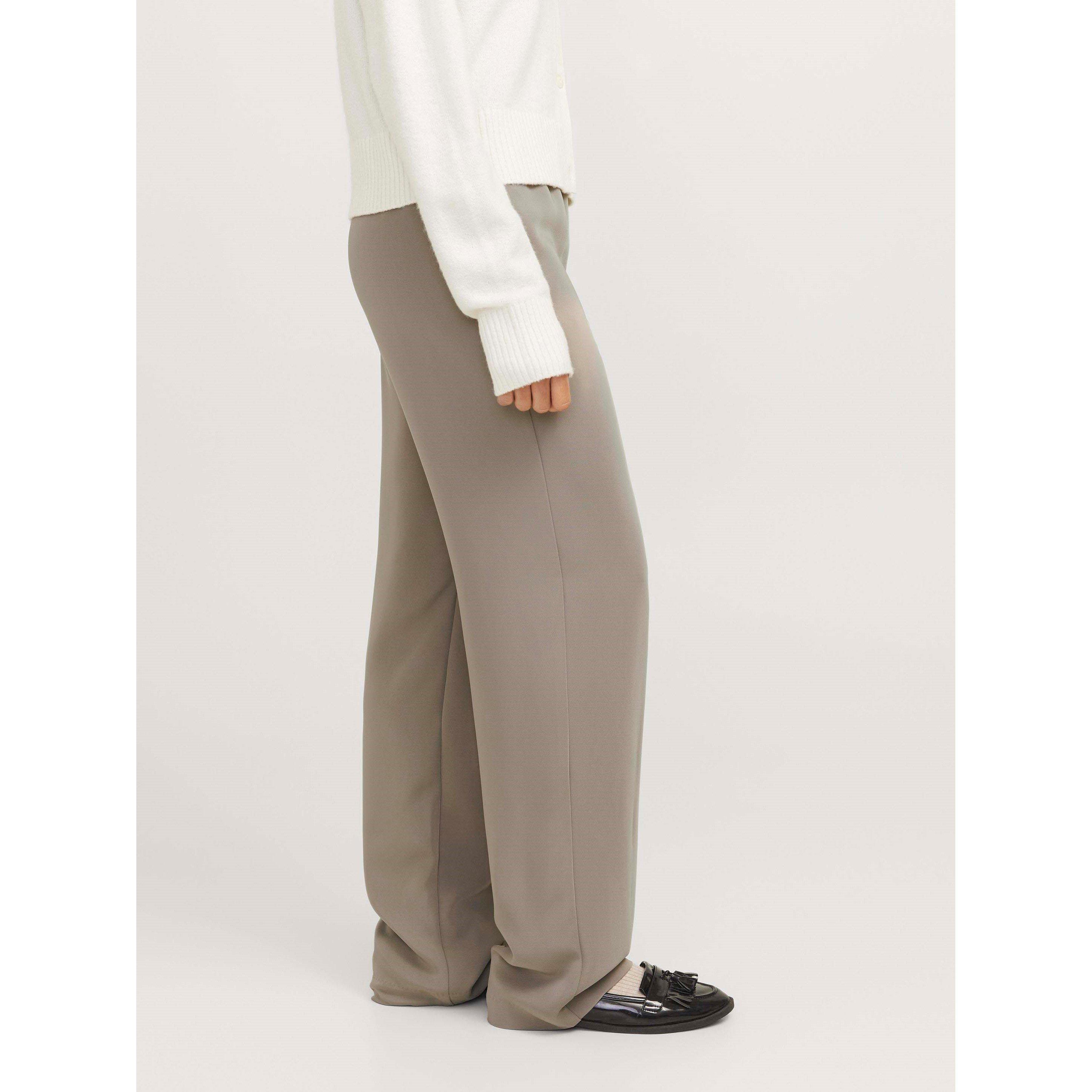 Brindle - JJXX - Women's Poppy High-Waisted Straight Leg Trousers - 7