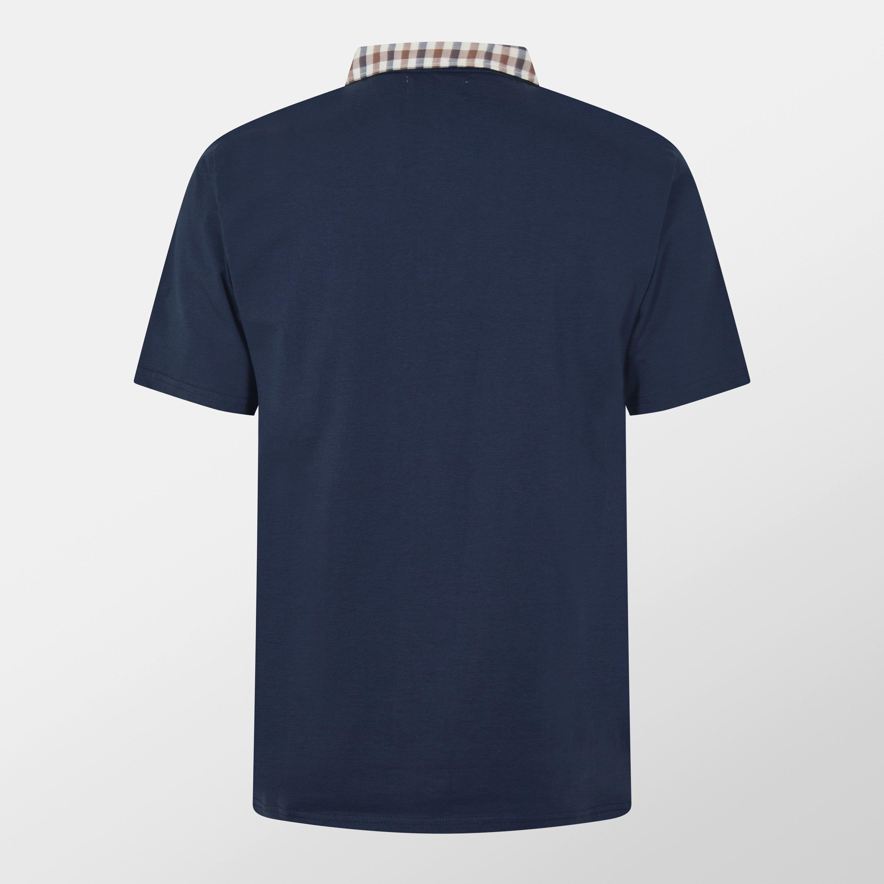 Navy - Aquascutum - Men's Short-Sleeve Polo Shirt - 2