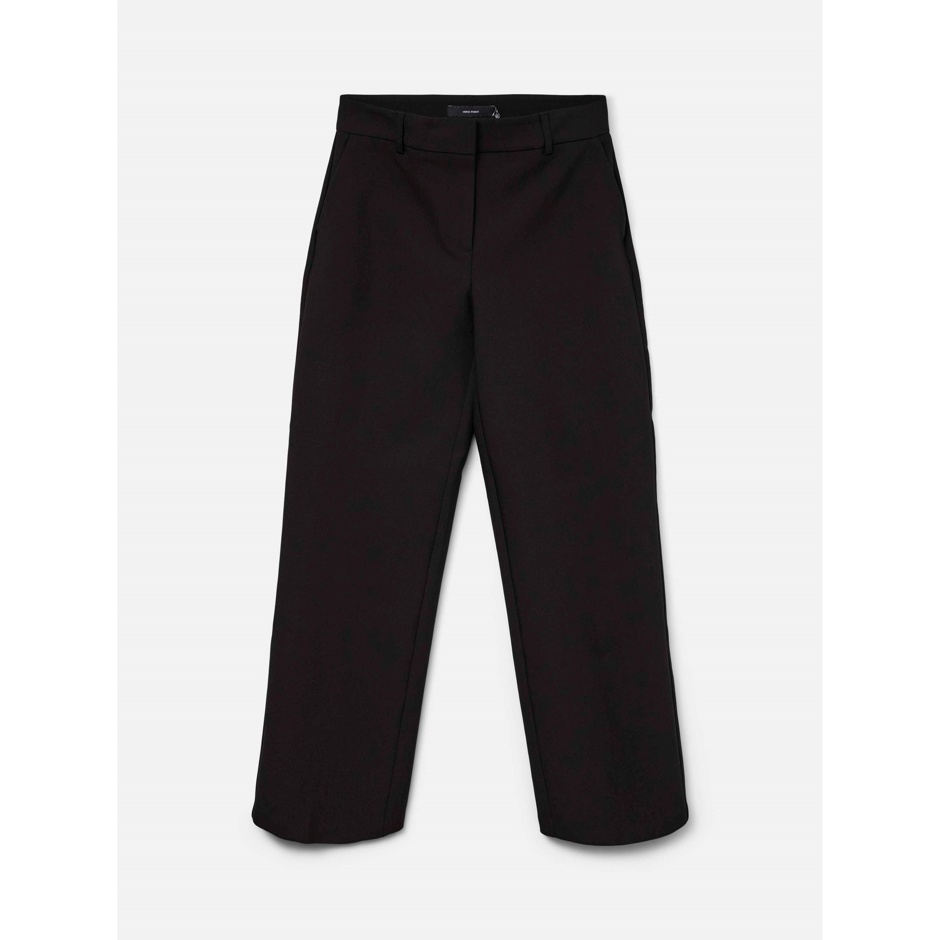 Vero Moda Women's Straight Leg Trousers - Black - 38 L32