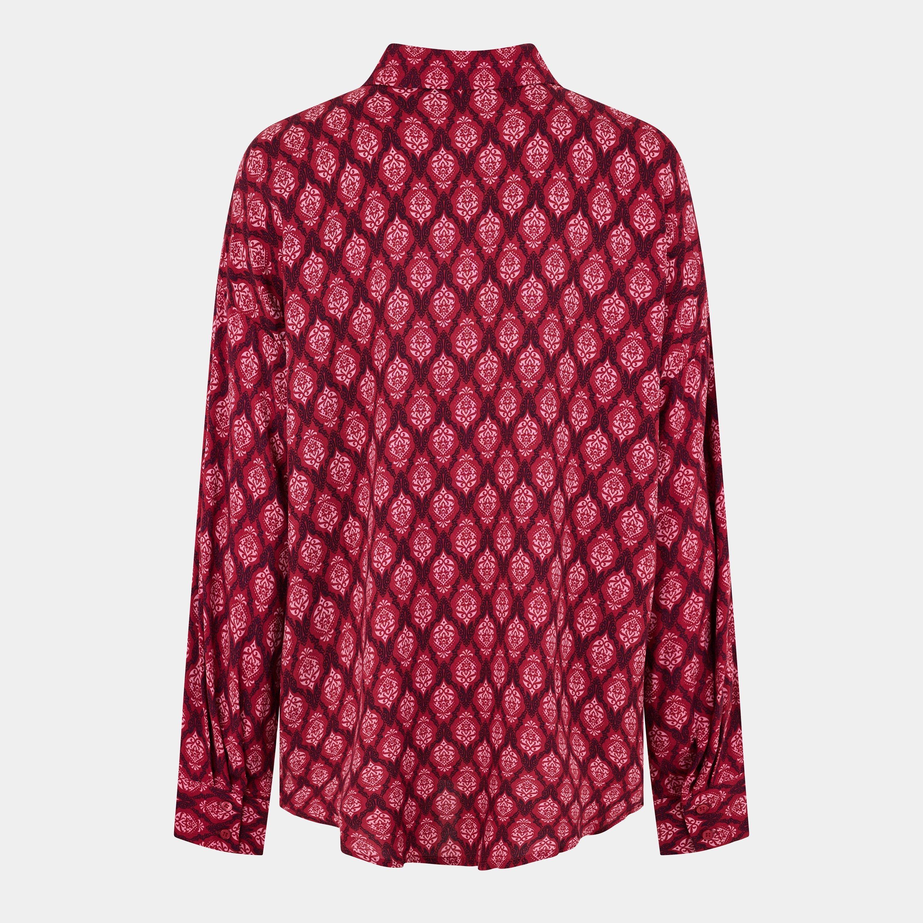 Tibetansk Rød - Vero Moda - Mathilda Long-Sleeve Blouse - 2