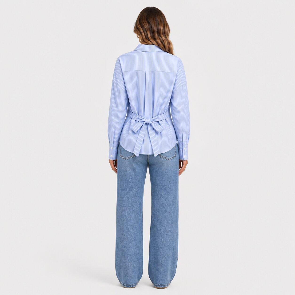 ple - I Saw It First - Womens Tieback Long Sleeve Shirt - 3