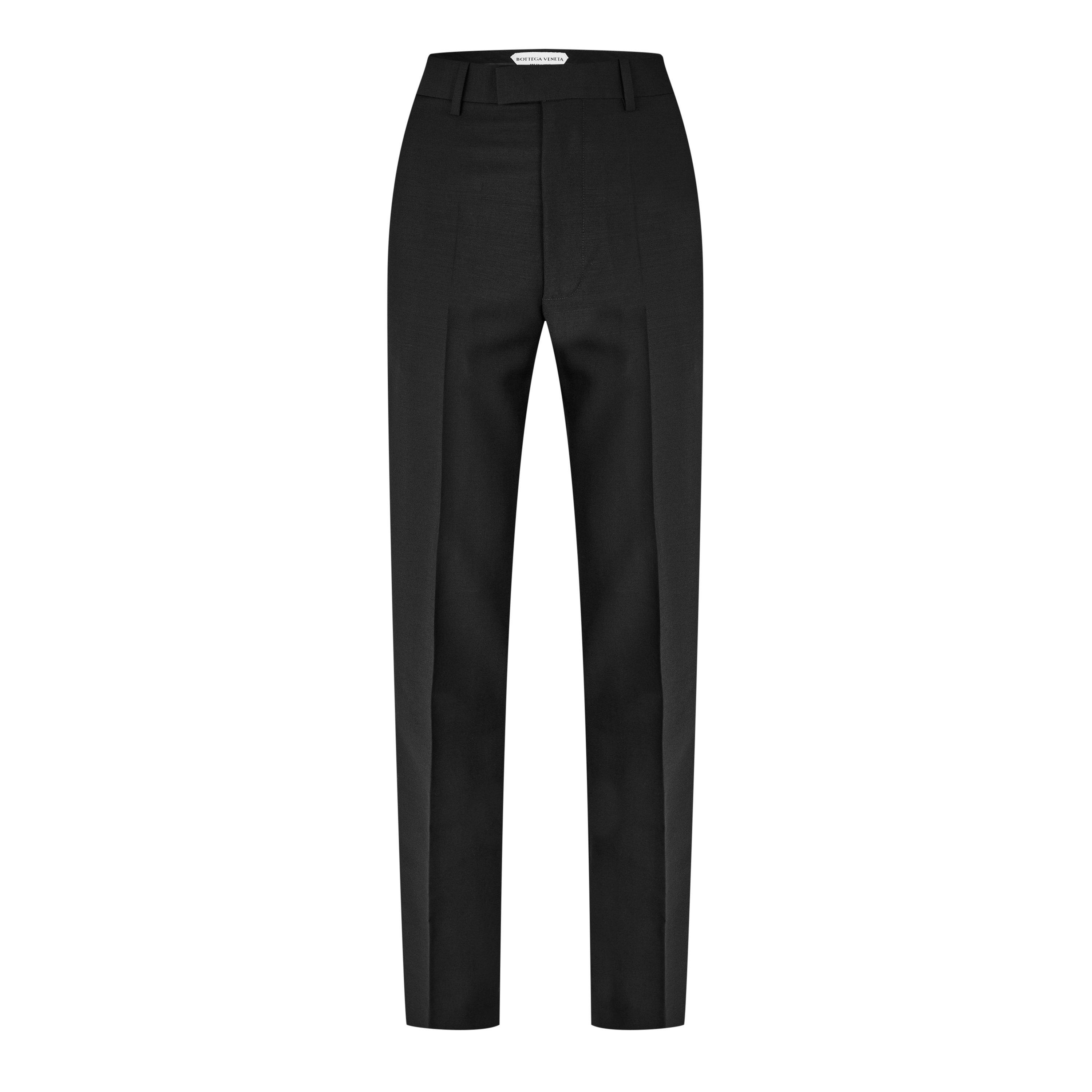 Black - Bottega Veneta - Women's Tailored Straight Leg Trousers - 1