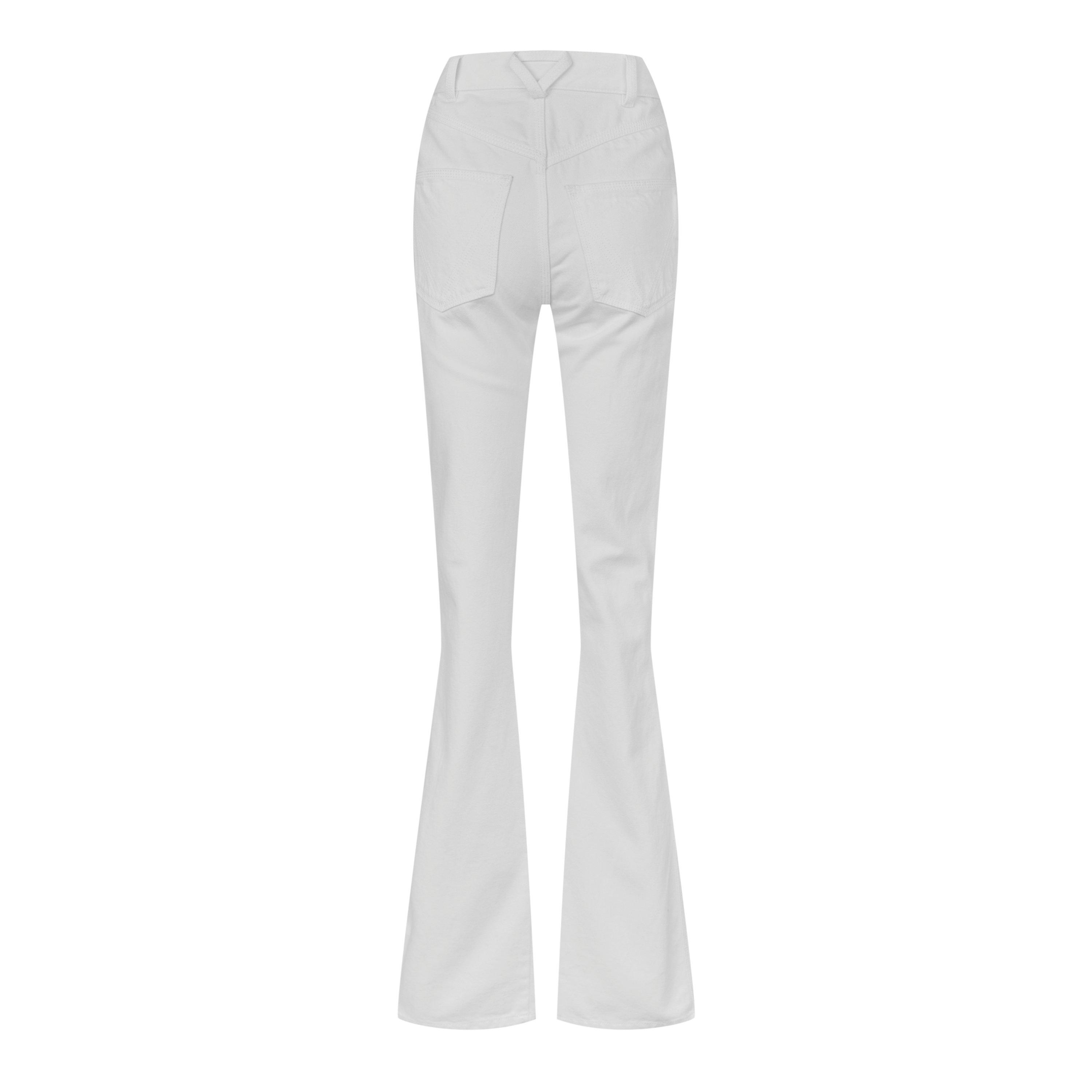 Bianco - Bottega Veneta - Women's Straight Trousers - 2