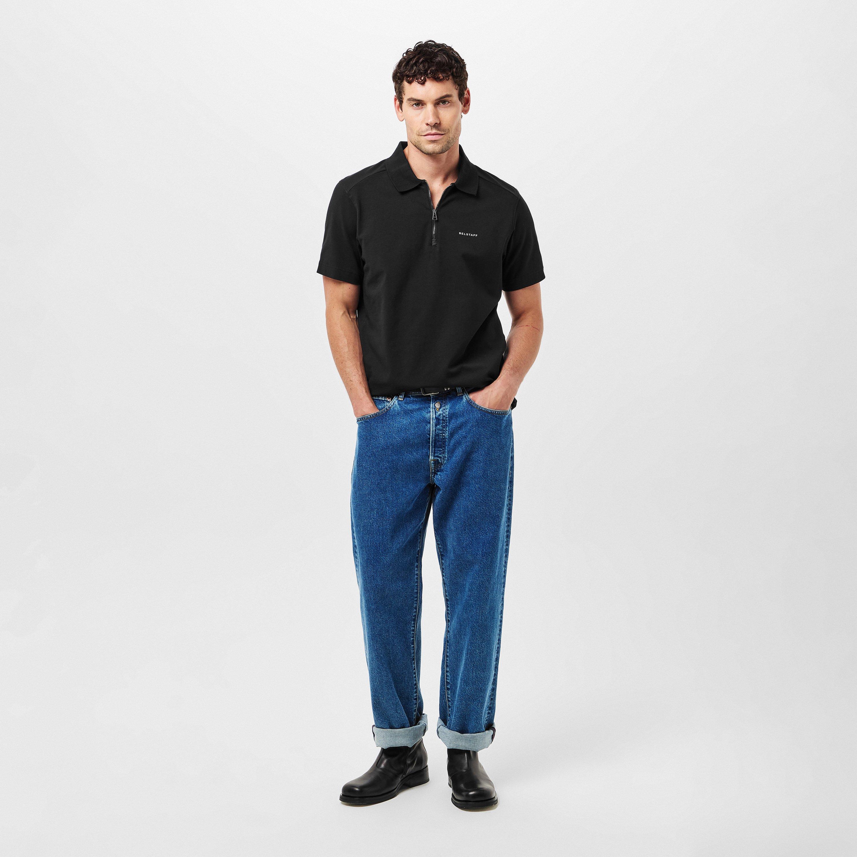 Black - Belstaff - Men's Short-Sleeve Polos - 6