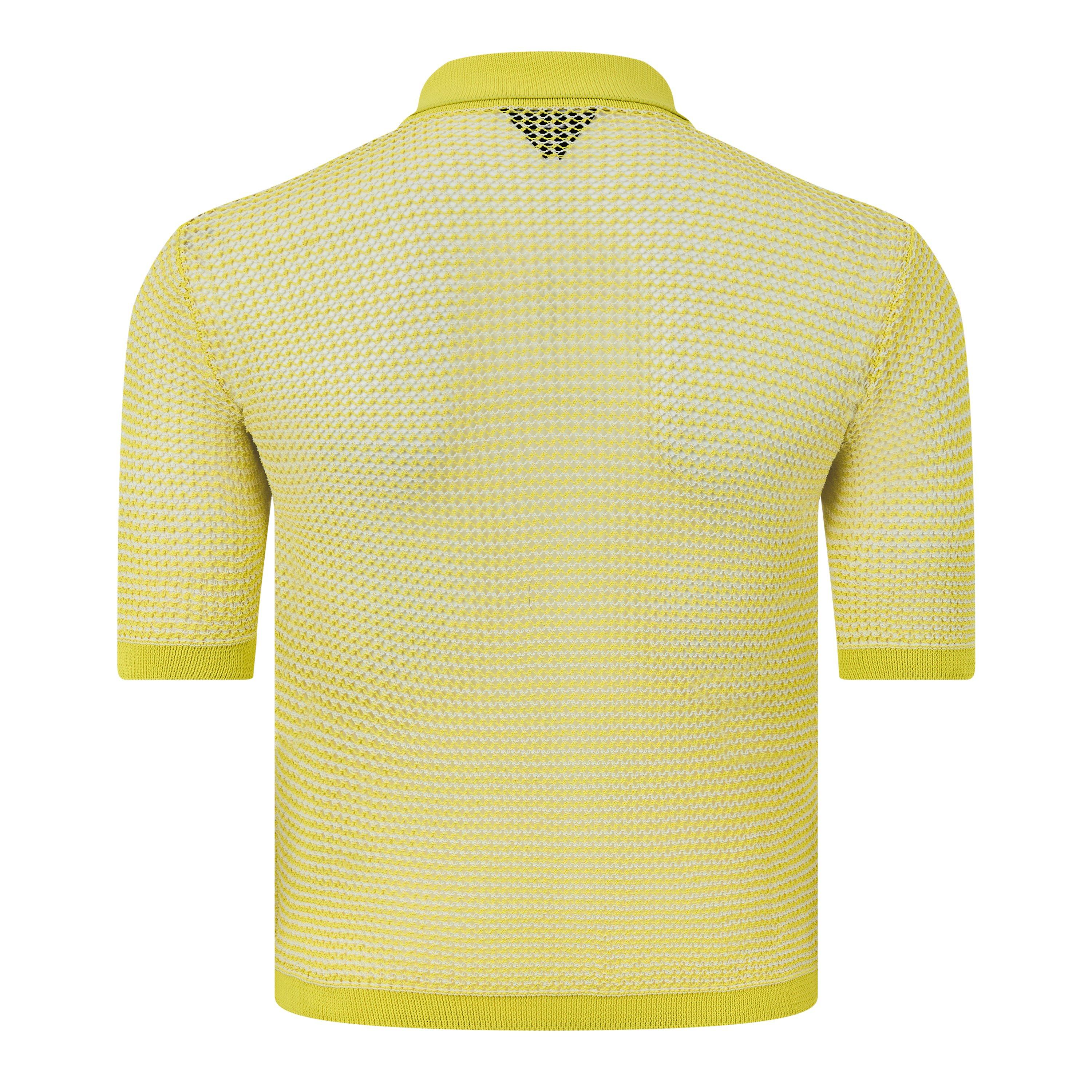 String/Seagrass - Bottega Veneta - Men's Short-Sleeve Polo - 2