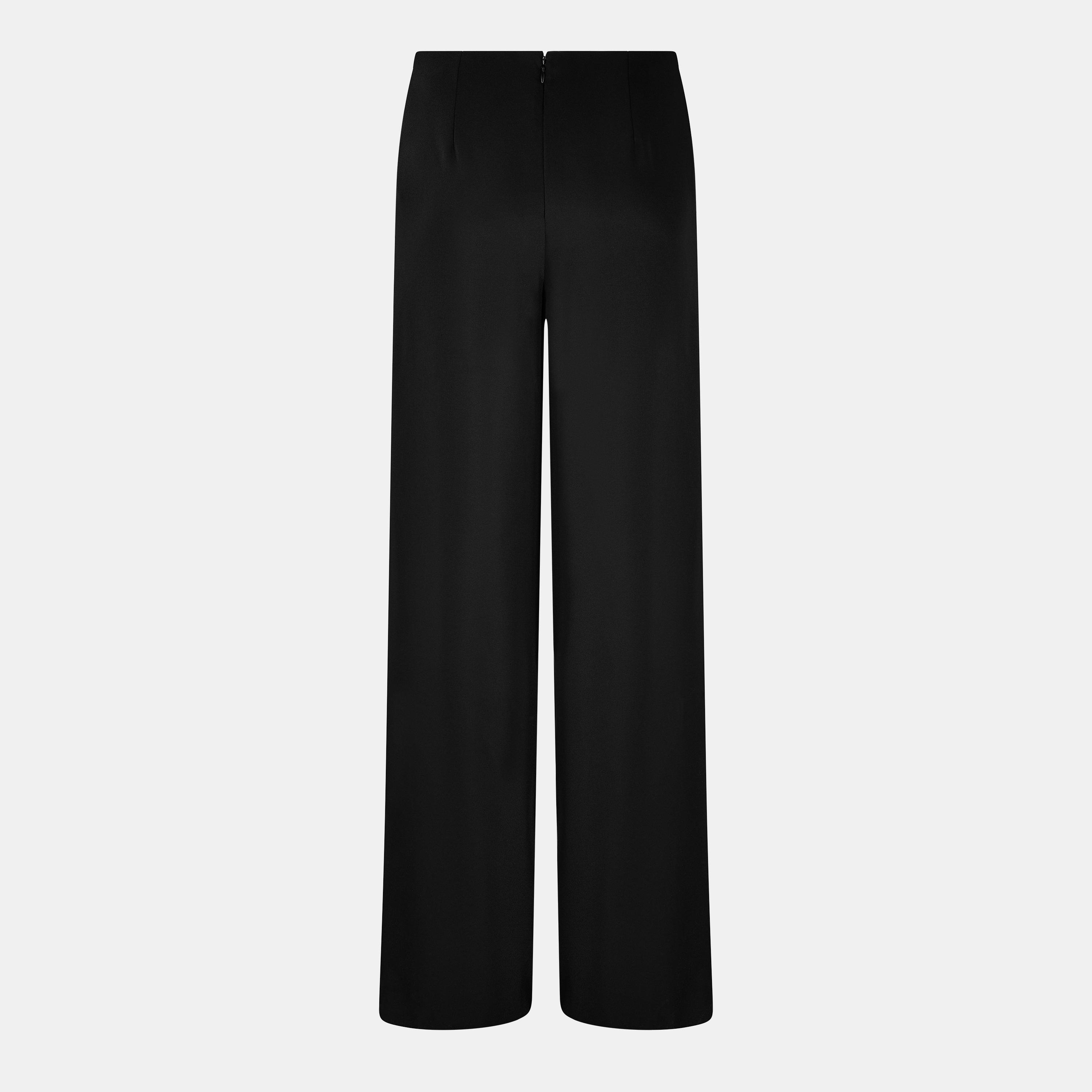 Black - Balenciaga - Women's Straight Trousers - 2