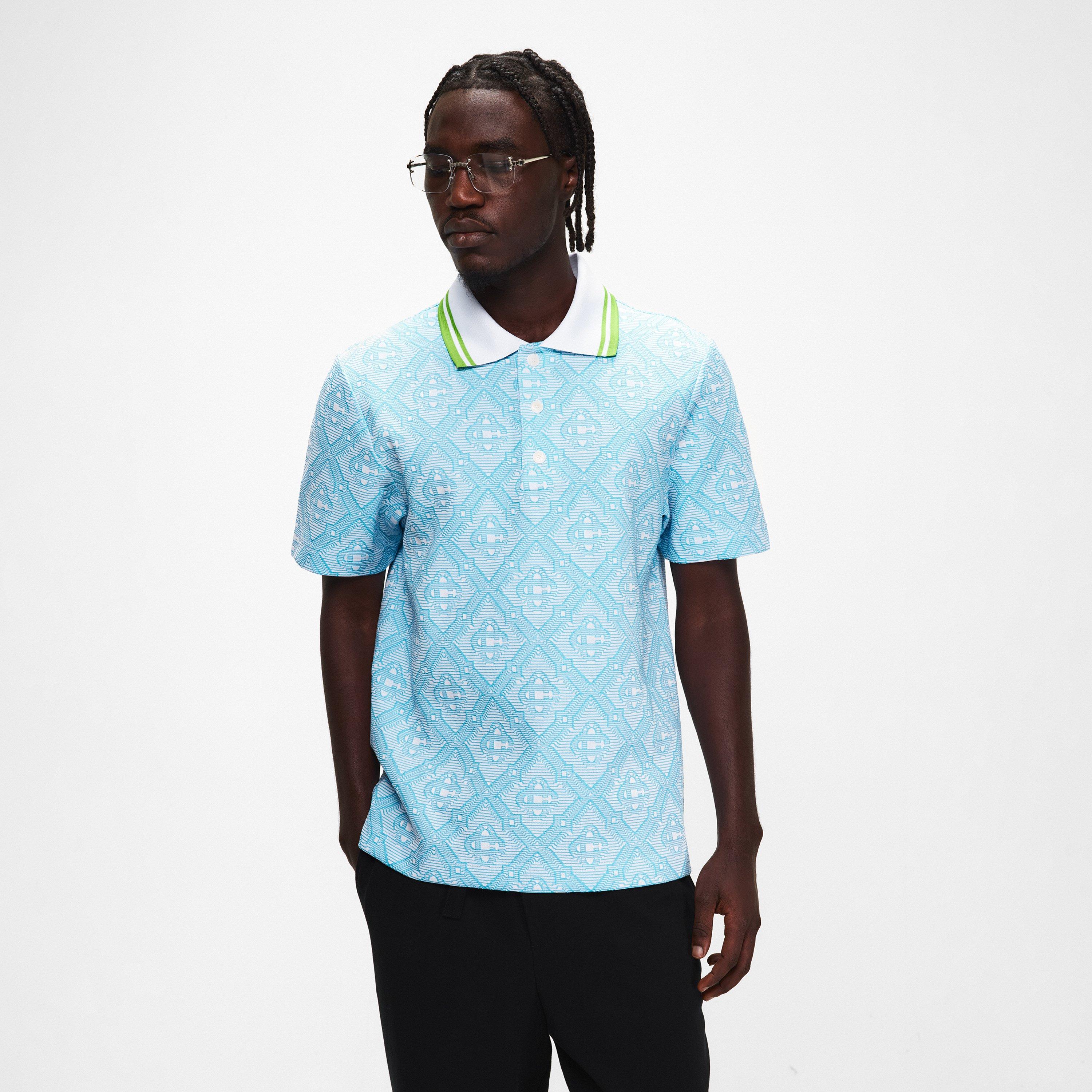 Blue - Casablanca - Casa Jacquard Polo Sn62 - 3