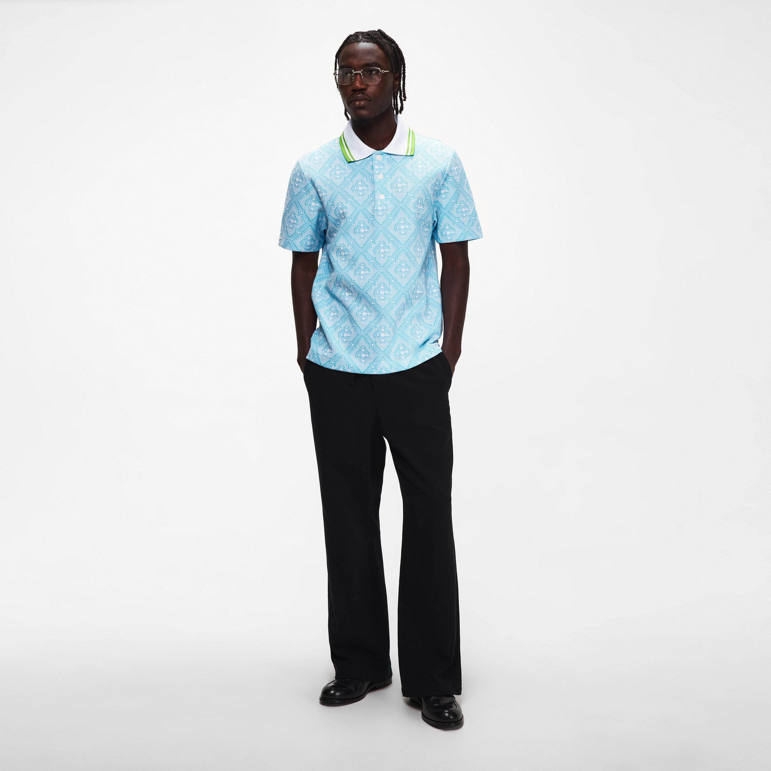 Blue - Casablanca - Casa Jacquard Polo Sn62 - 6