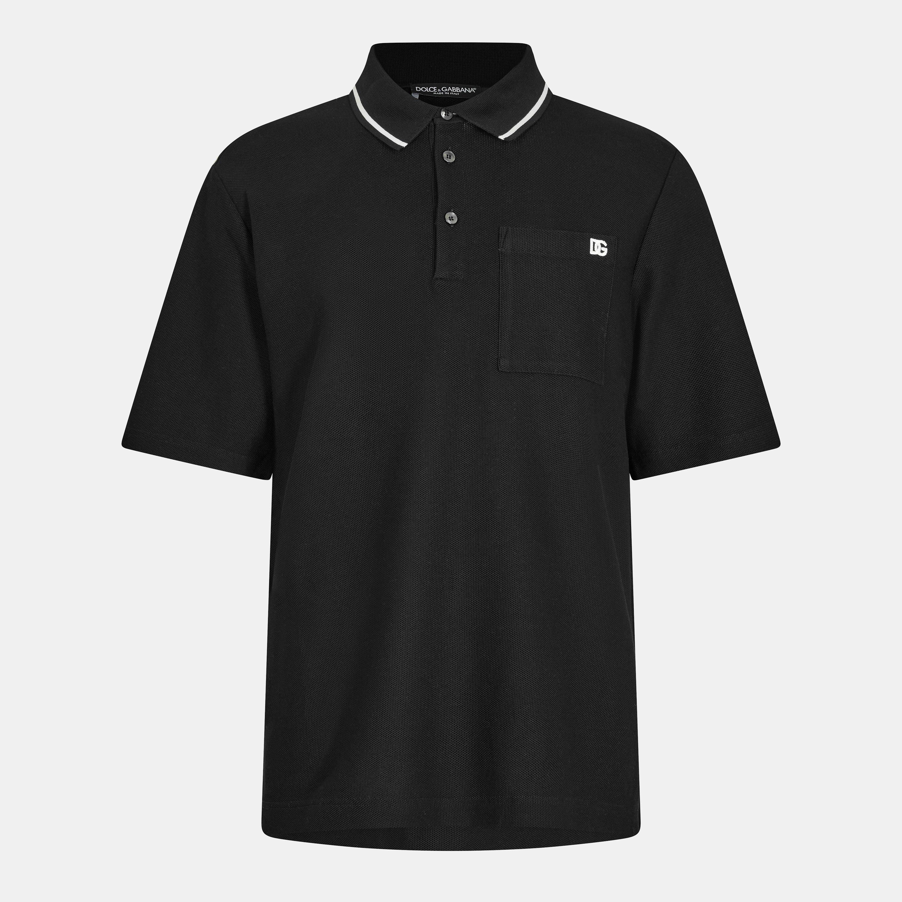 N0000 Nero - Dolce and Gabbana - Men's & Short Sleeve Polo Shirt - 1