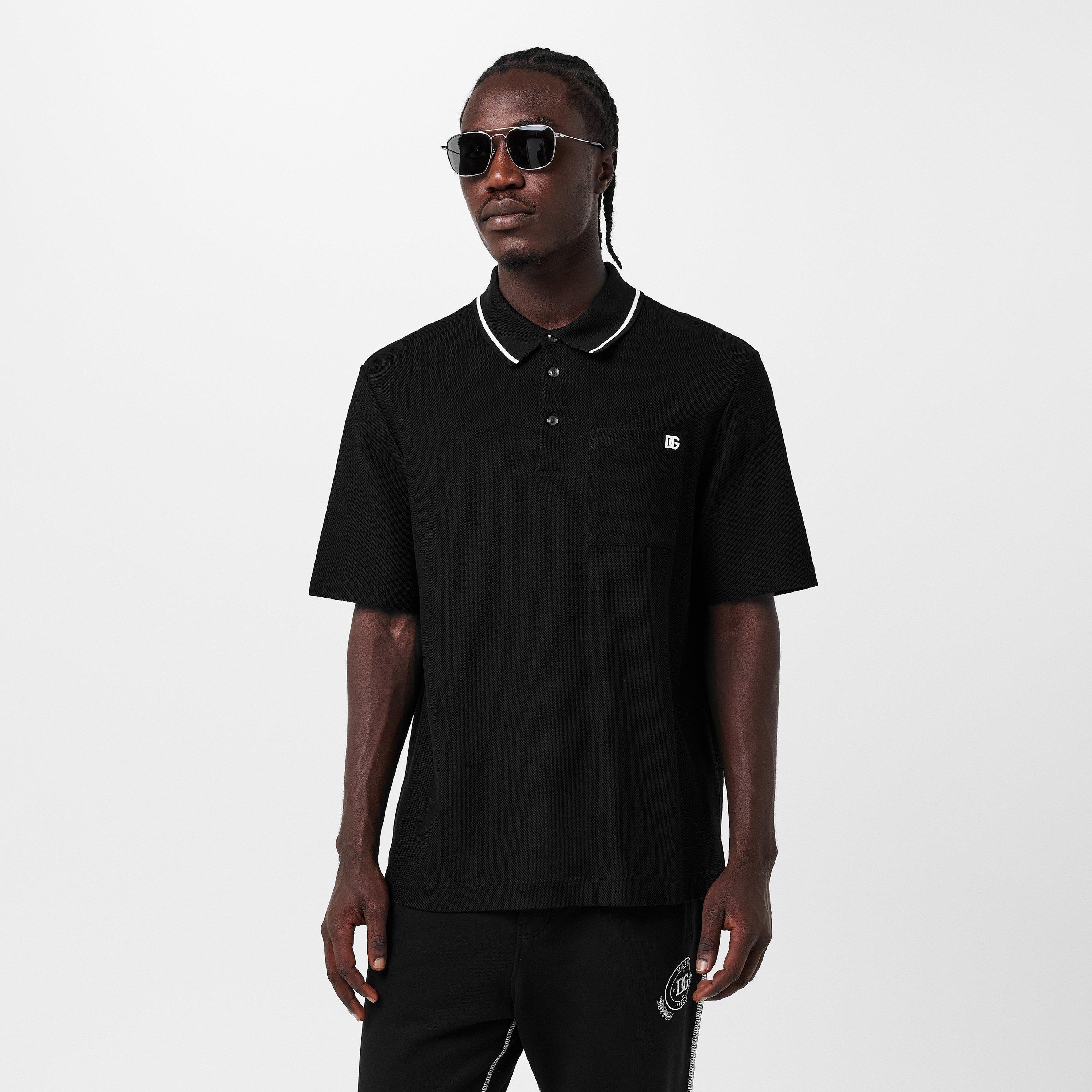 N0000 Nero - Dolce and Gabbana - Men's & Short Sleeve Polo Shirt - 3