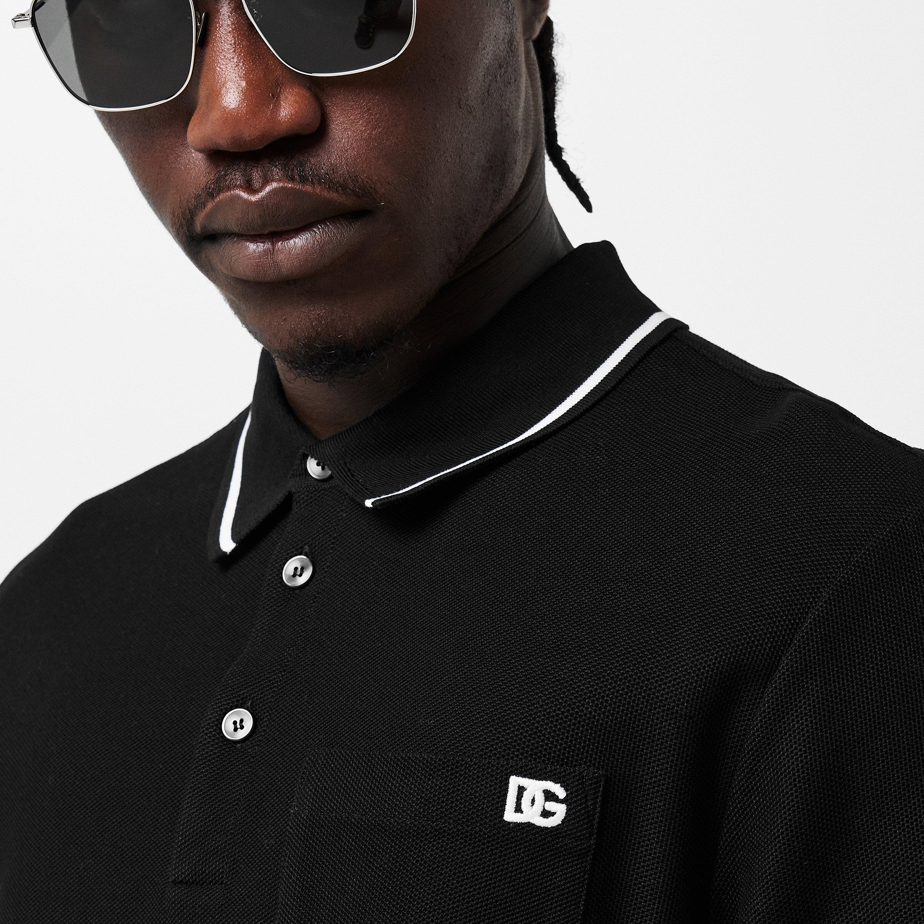 N0000 Nero - Dolce and Gabbana - Men's & Short Sleeve Polo Shirt - 5