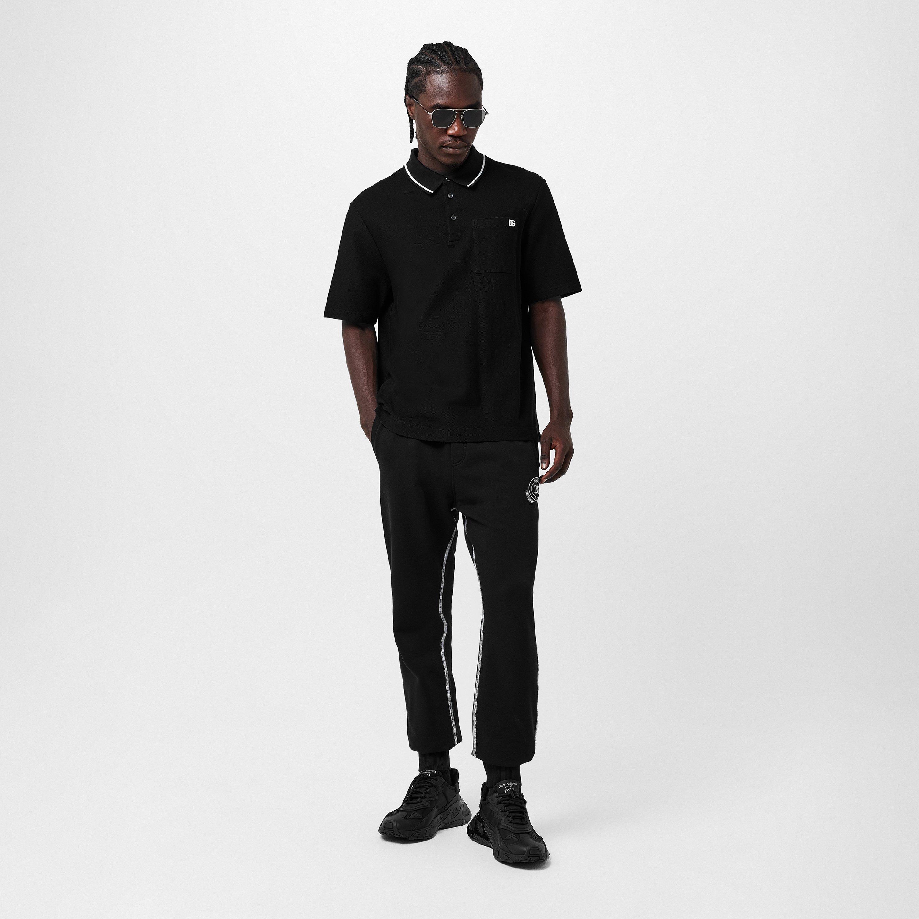 N0000 Nero - Dolce and Gabbana - Men's & Short Sleeve Polo Shirt - 6