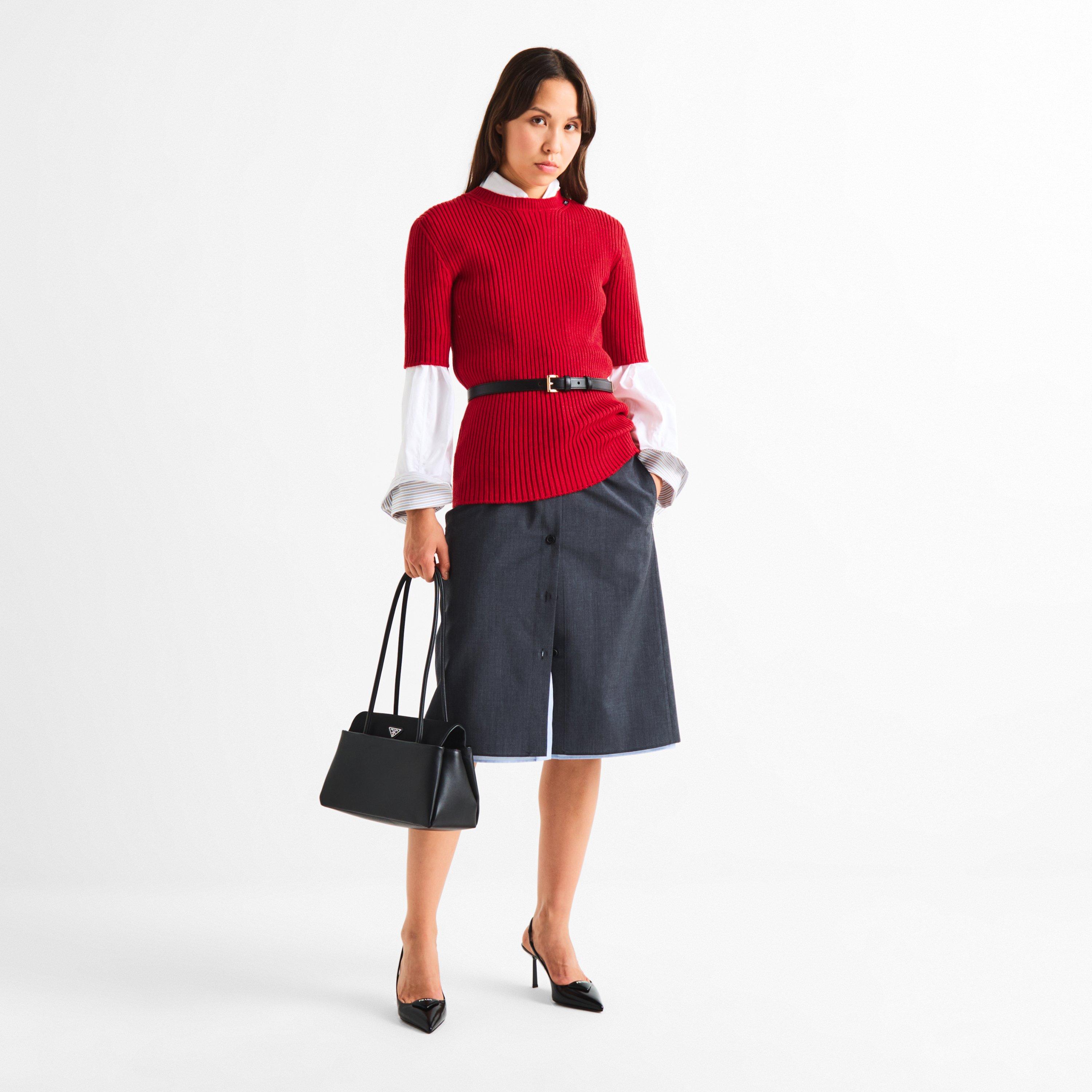 Rosso - Prada - Prada Ribbed Top Ld64 - 6