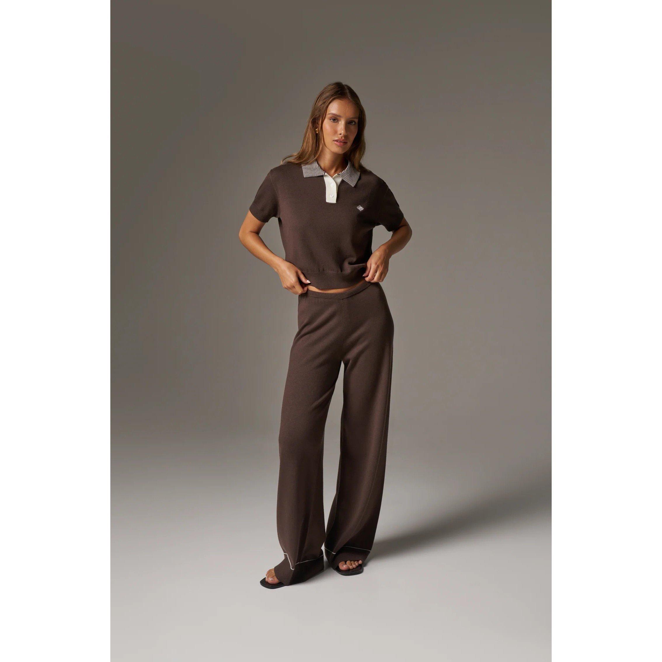 Chocolate - The Couture Club - Women's Short-Sleeve Polo Shirt - 6