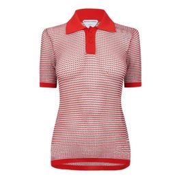 Bottega Veneta BV Mesh Knit Polo Ld99