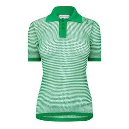 Bottega Veneta BV Mesh Knit Polo Ld99