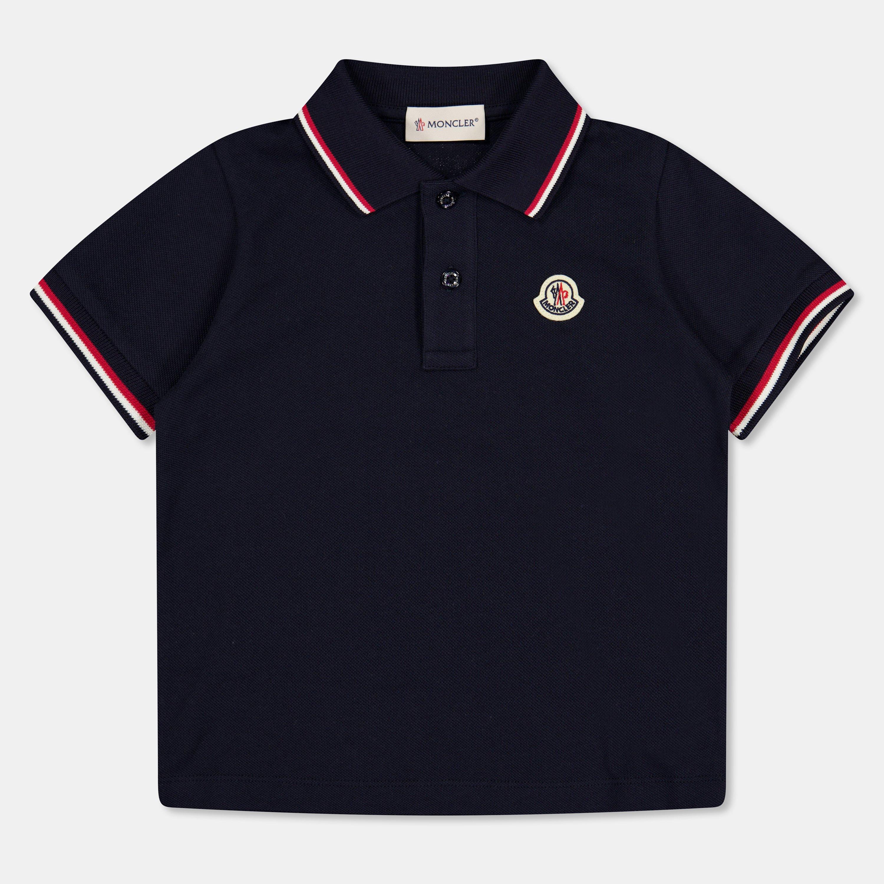Moncler Kids' Boys Short Sleeve Polo Shirt - Navy 778 - Size 12Y