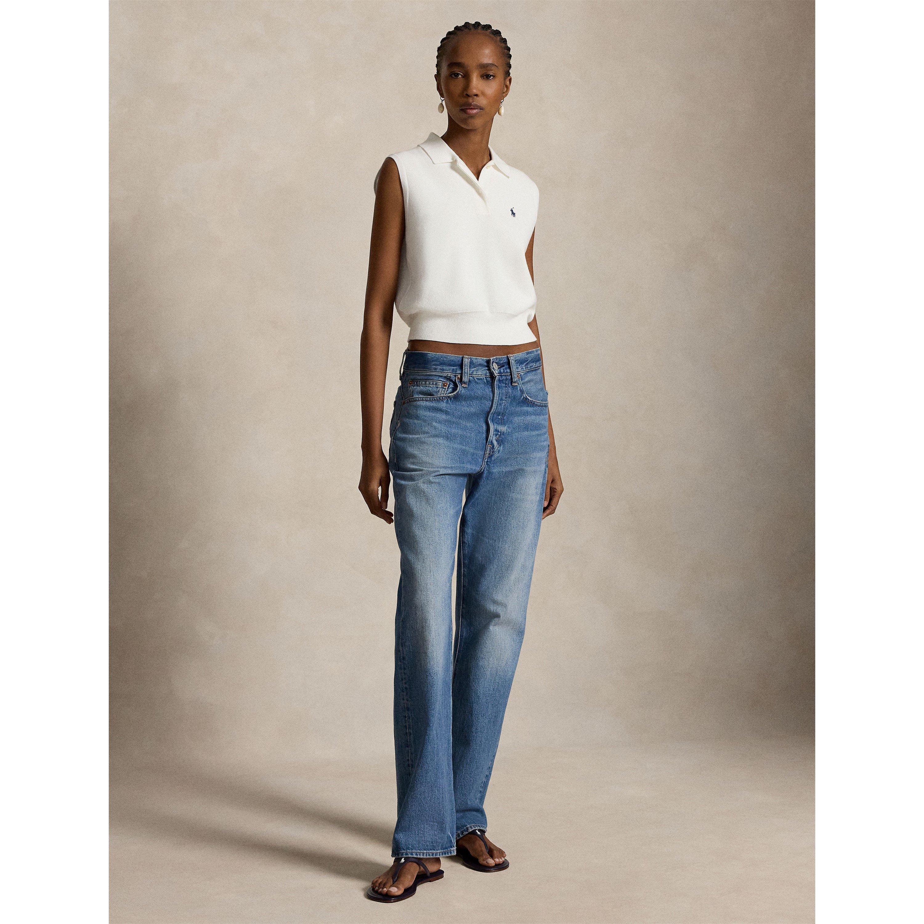 WHITE - Polo Ralph Lauren - Women's Short Sleeve Shirt - 6