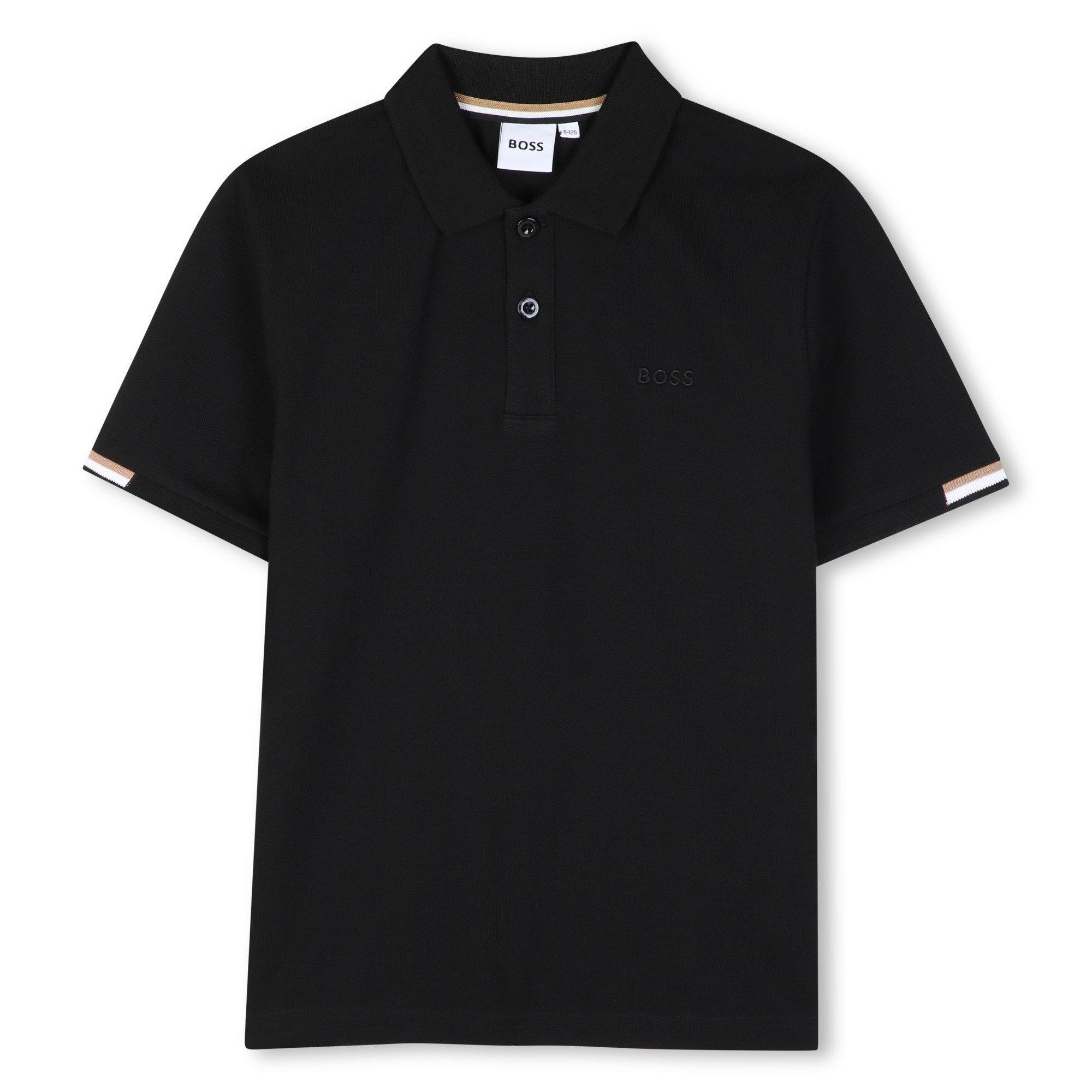 Black - Boss - Boss S Logo Polo Jn64 - 1