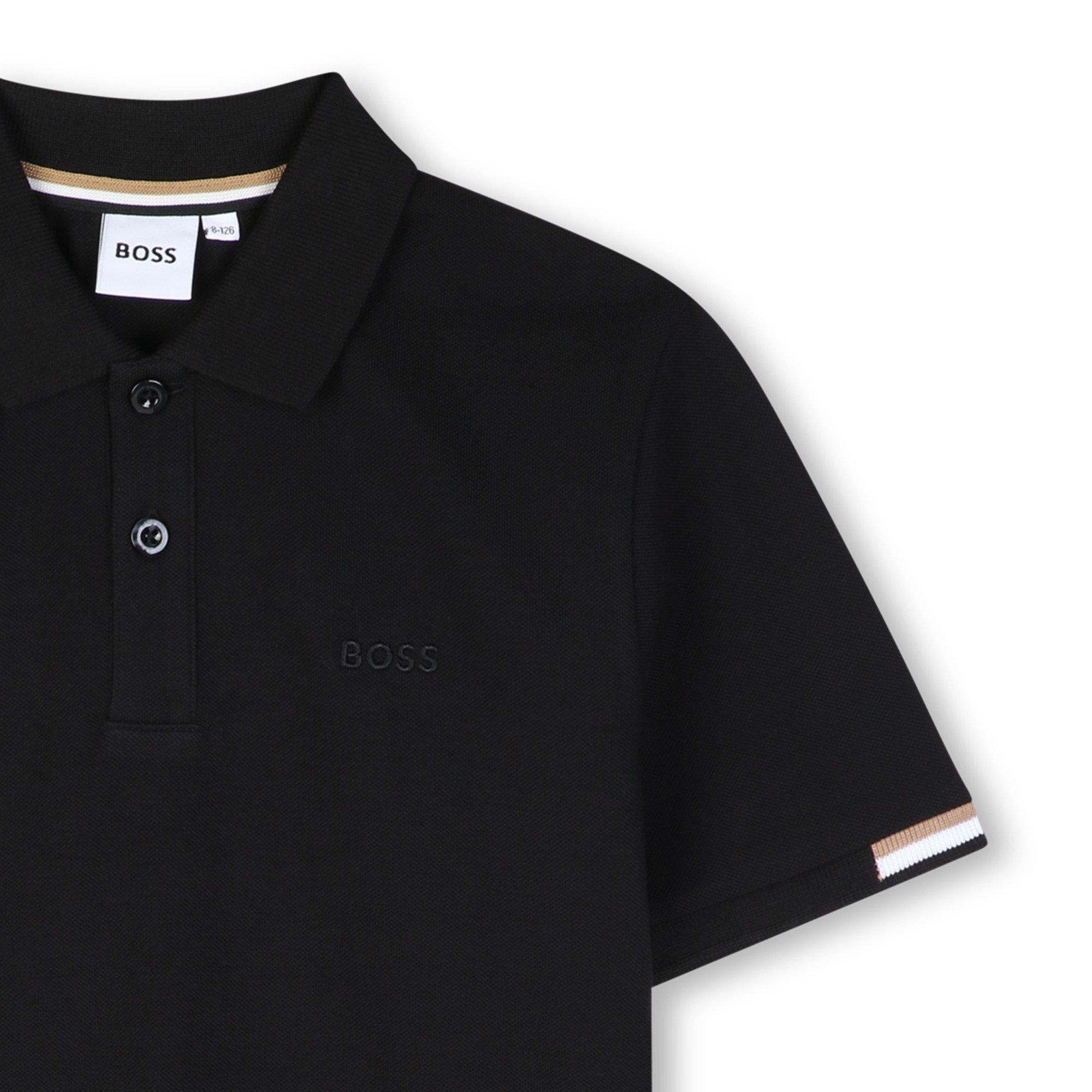 Black - Boss - Boss S Logo Polo Jn64 - 3