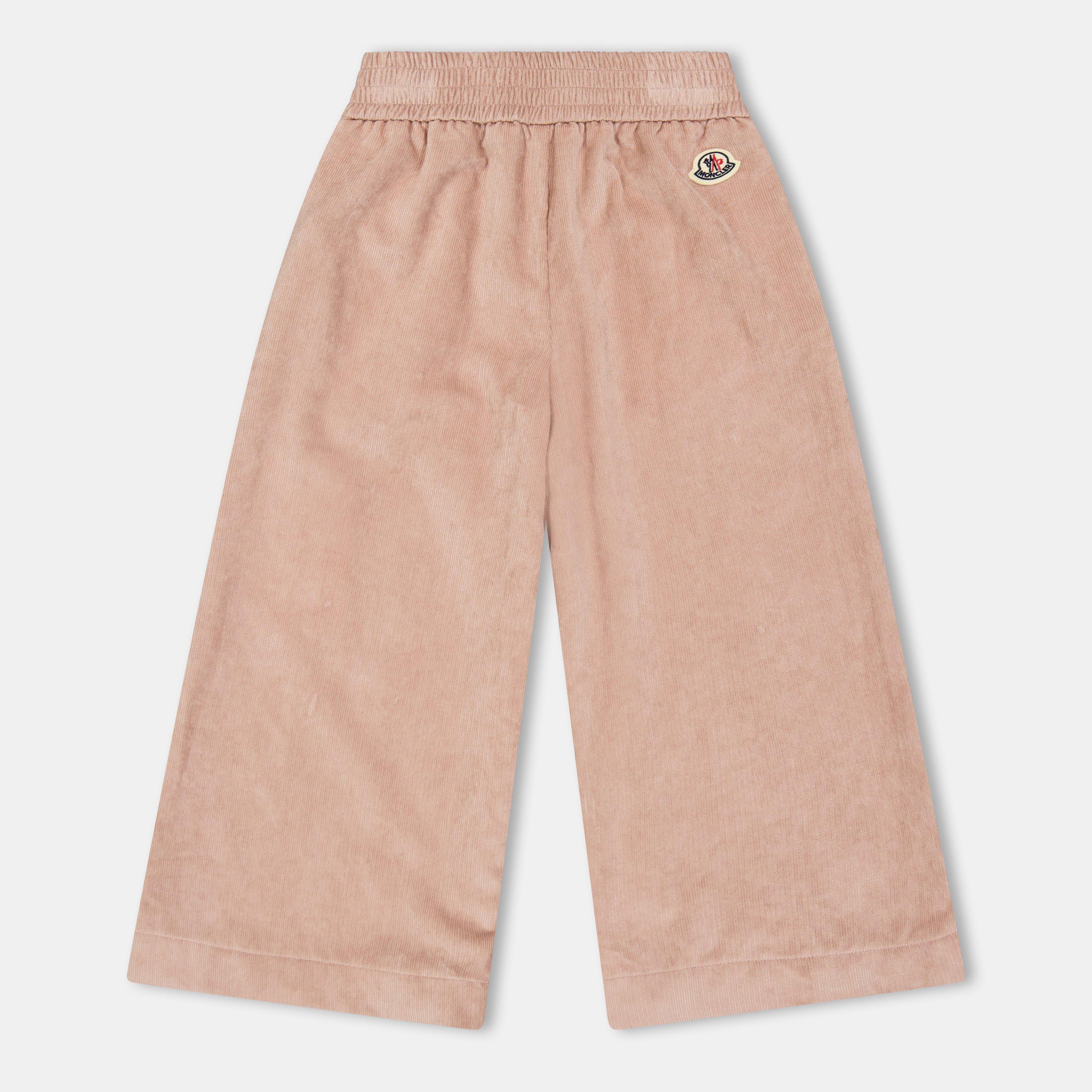 Moncler Kids' Ribbed Corduroy Trousers - Pink 53D - Size 10Y