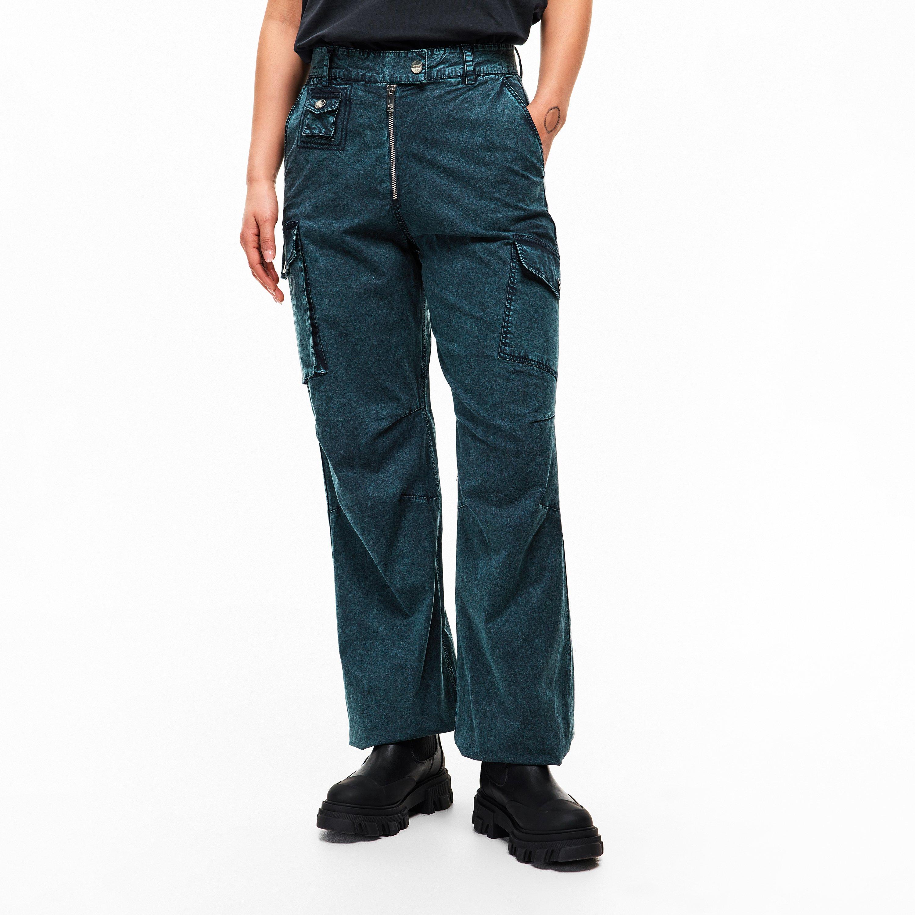 Sky Captain - Ganni - Women's Cotton Straight Leg Trousers - 3