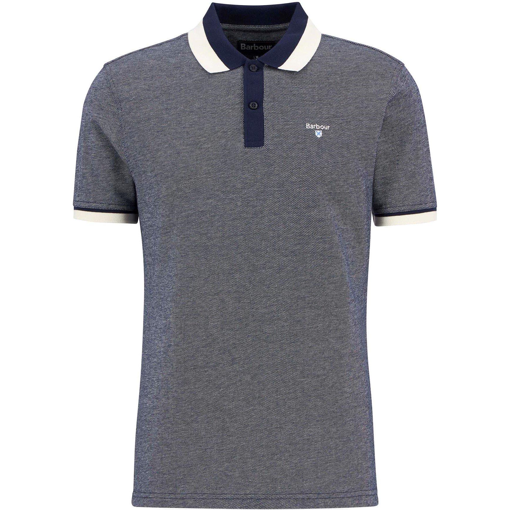 Navy NY91 - Barbour - Mens Helwith Polo Shirt - 1