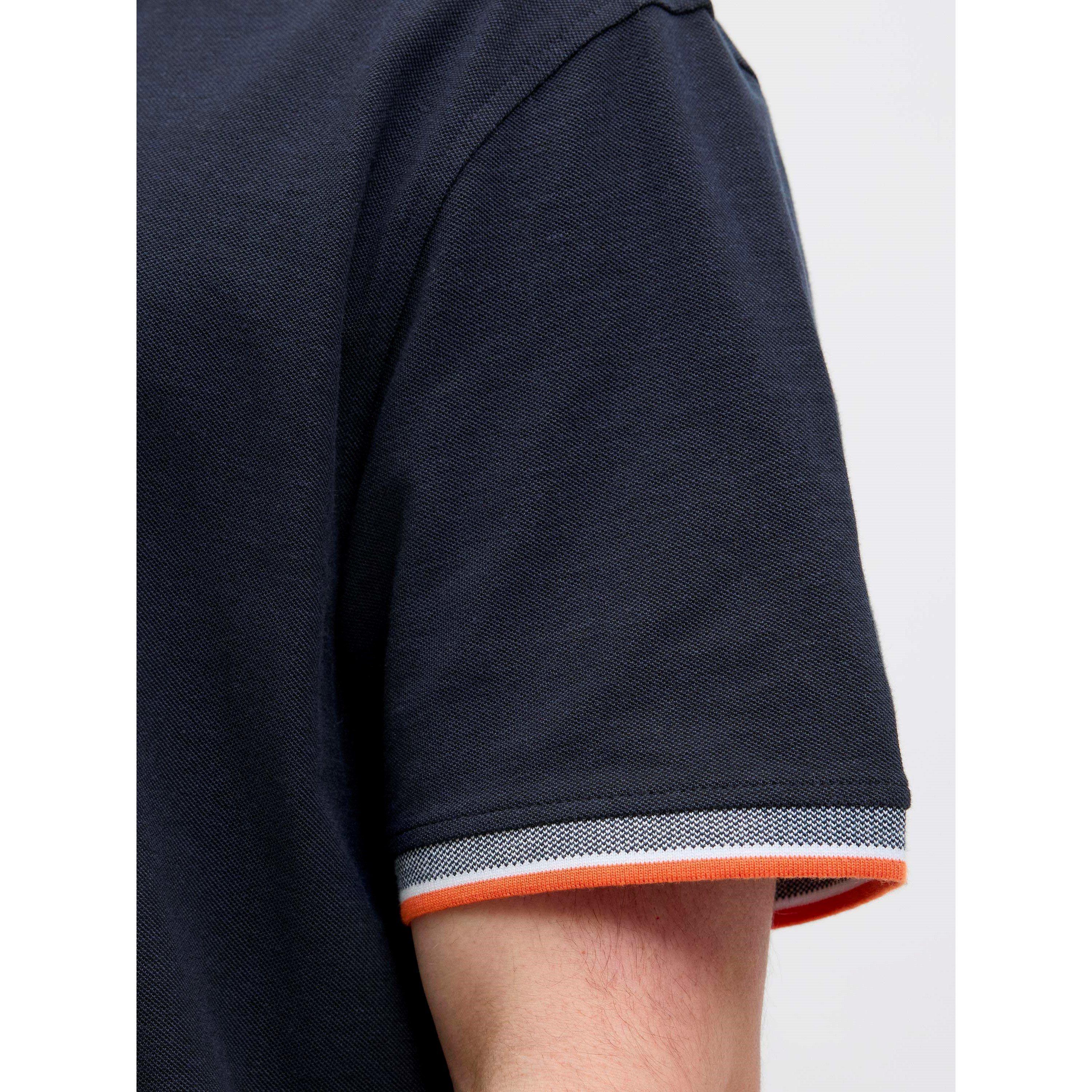 Black Navy - Jack and Jones - Men's Paulos Short Sleeve Polo Shirt - 4