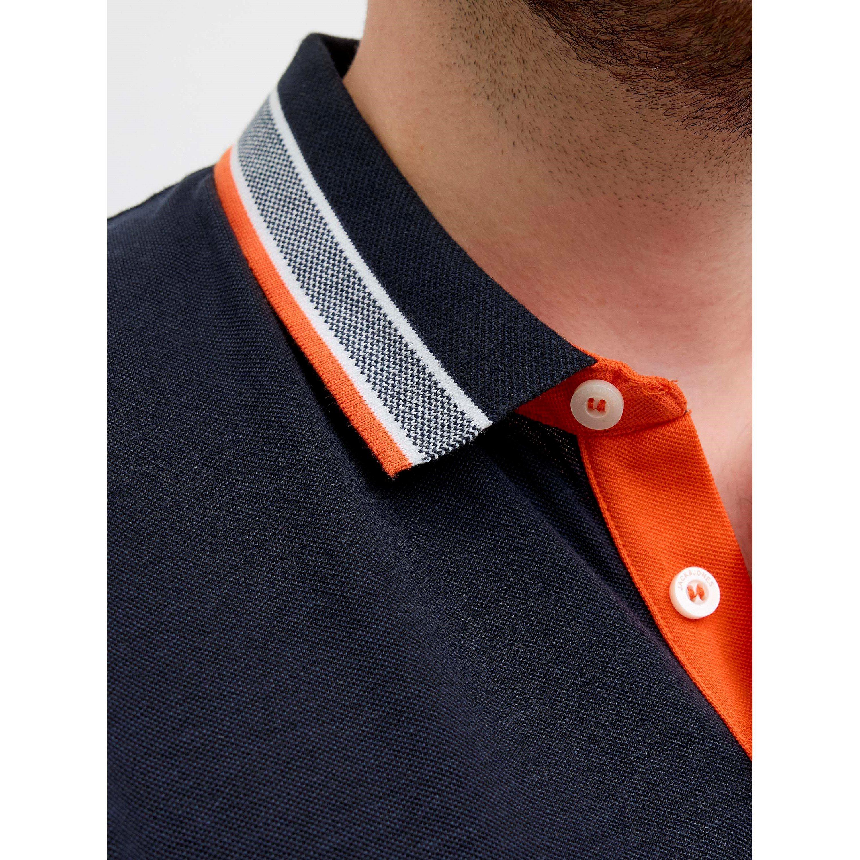 Black Navy - Jack and Jones - Men's Paulos Short Sleeve Polo Shirt - 5