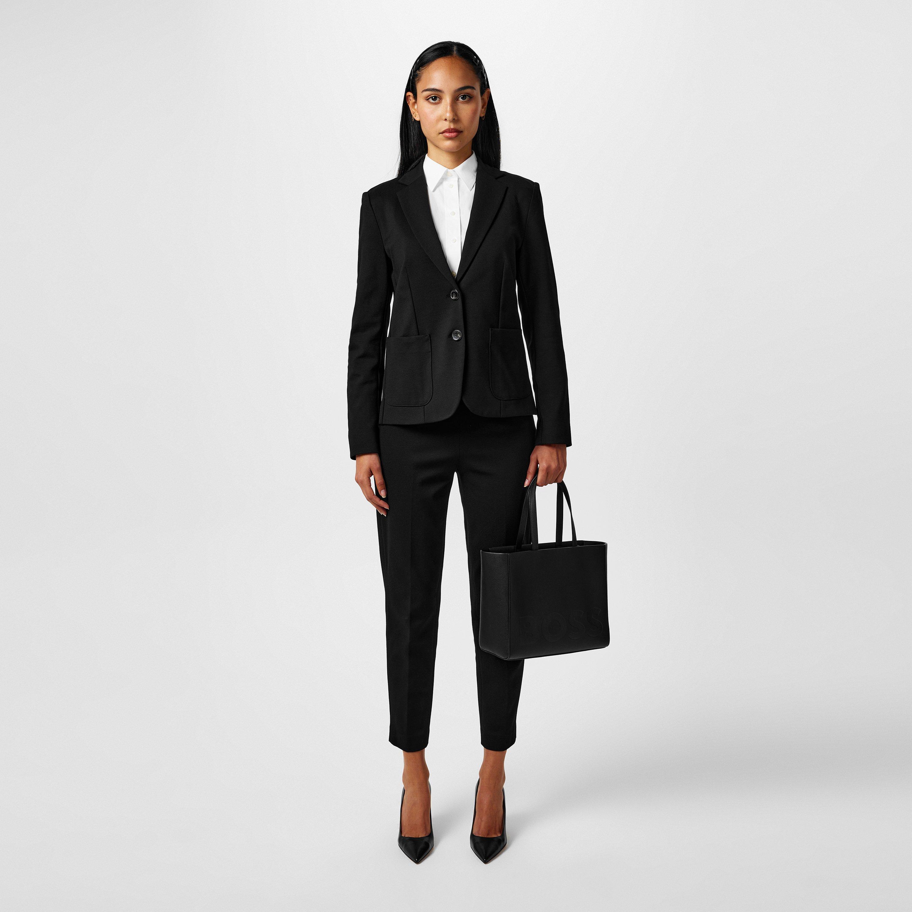 Black - Boss - Women's Tilunara Side Zip Trousers - 6